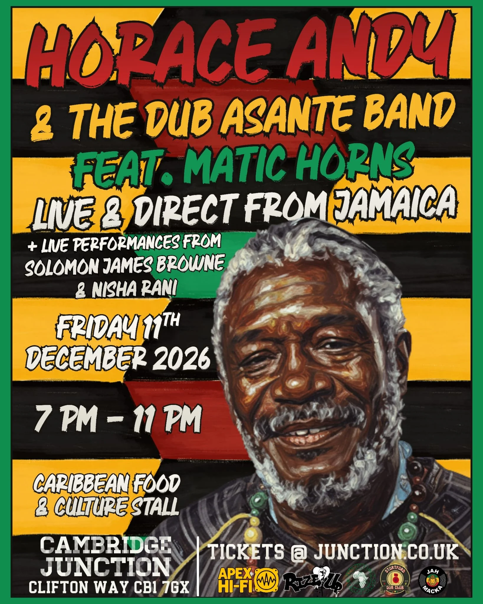 Back by Popular Demand: The Living Legend Horace Andy Returns to Cambridge Junction!