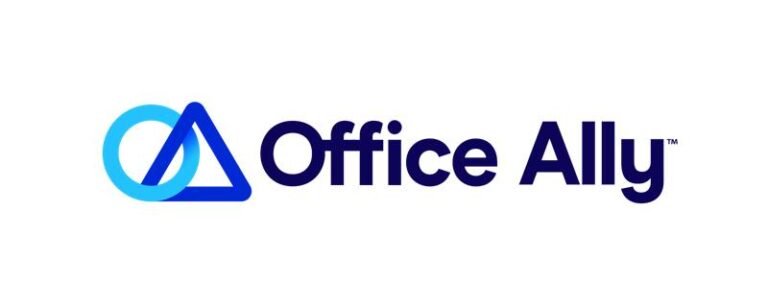 Logo of Office Ally with a stylized blue icon and the company name in bold black letters.