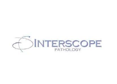 Interscope Pathology logo with stylized swirl design
