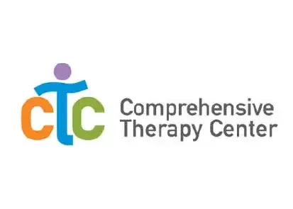 Logo of the Comprehensive Therapy Center with stylized initials 'ctc' in orange, blue, and green, and the center's name to the right.