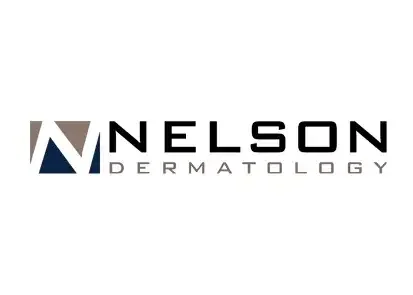 Nelson Dermatology logo with stylized N and text