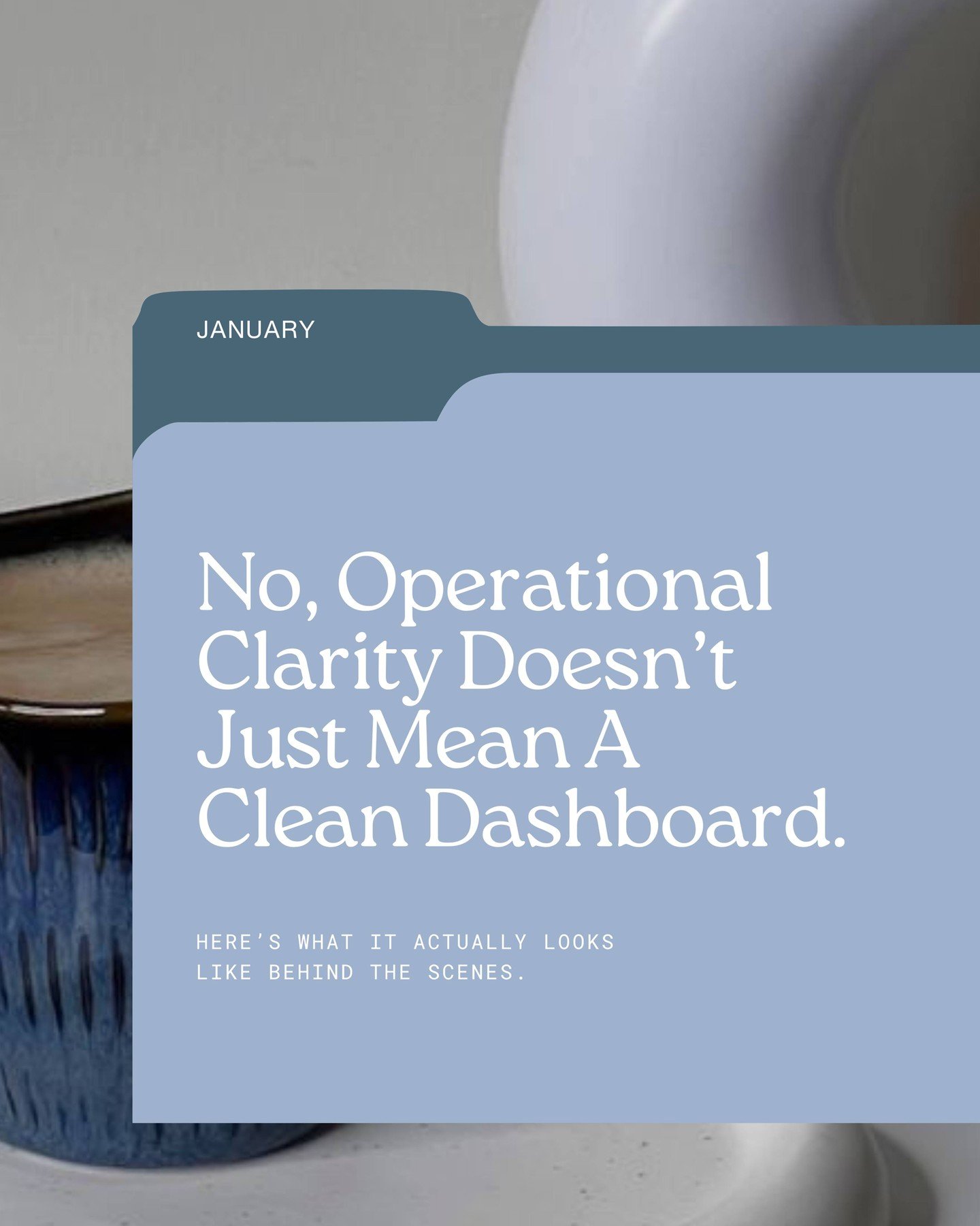 A clean dashboard is nice. But real operational clarity? That&rsquo;s deeper.

It&rsquo;s knowing what&rsquo;s working (and why).
It&rsquo;s having a plan when things change.
It&rsquo;s not just tracking the metrics, it&rsquo;s trusting the systems b