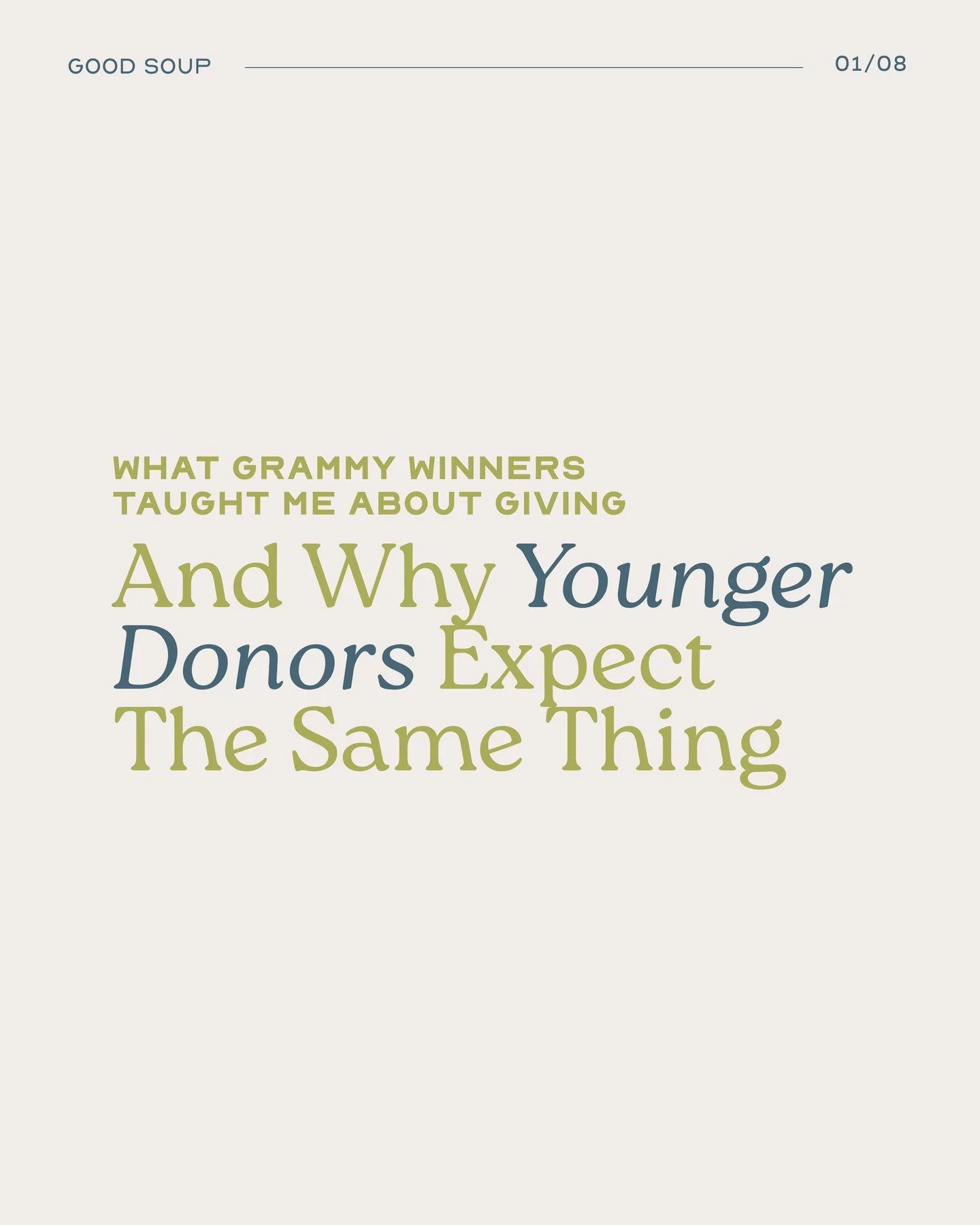 Something stood out to me while looking at Grammy winners&rsquo; philanthropy.

The youngest artists aren&rsquo;t treating giving like a side project. It&rsquo;s built into how they operate from day one, automated, integrated, and designed to grow wi
