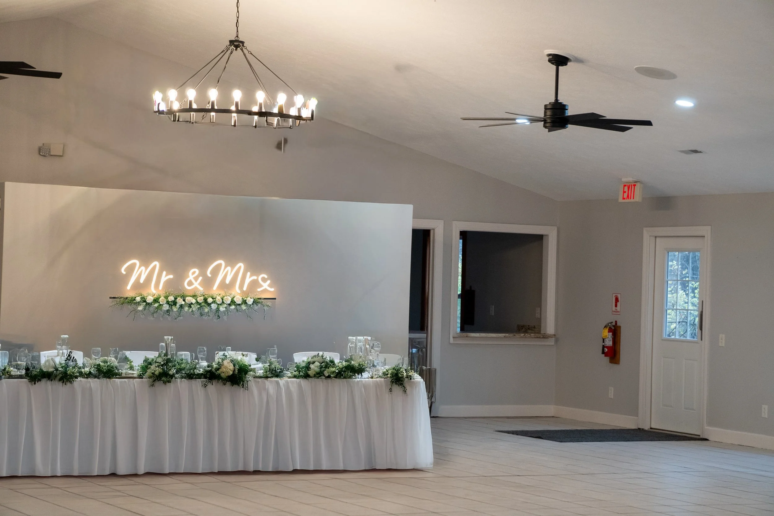 Wedding reception area at Wildwood Venues in Terre Haute, IN.