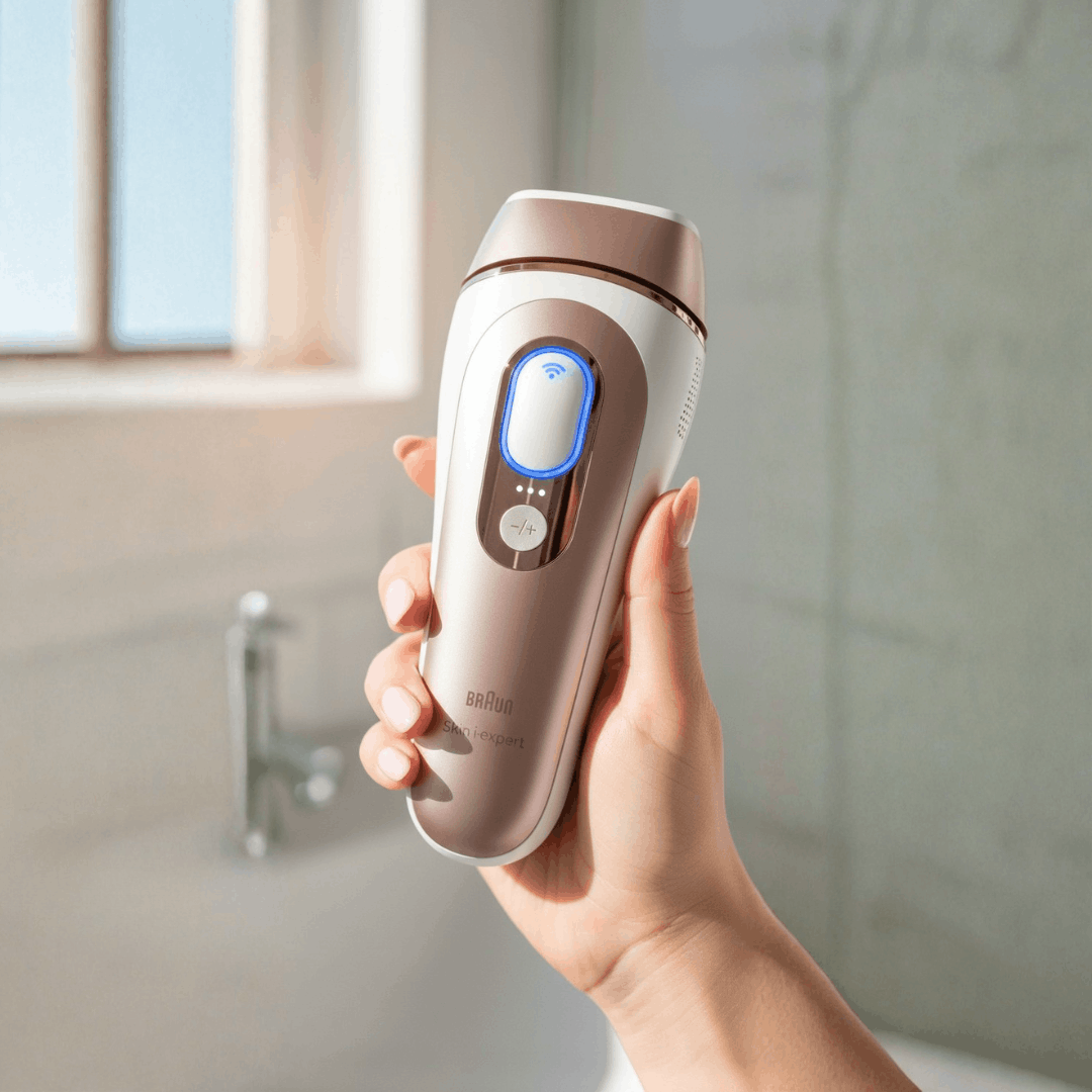 Braun Smart IPL, Skin i·Expert Pro 7: at Home Laser Hair Removal, Permanent Visible Hair Reduction, Vanity Case, Venus Razor, 3 Smart Heads, IPL7243