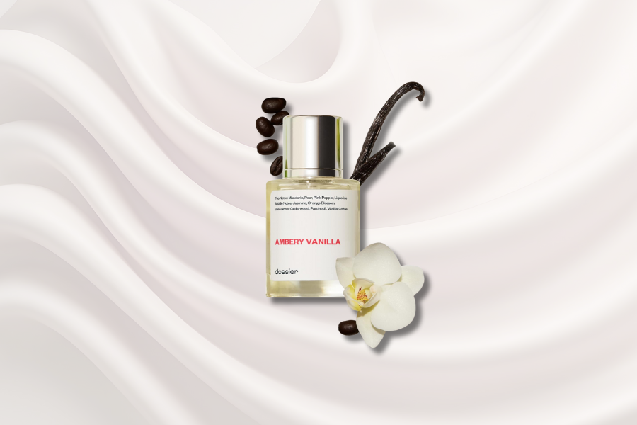 Dossier - Ambery Vanilla 1.7Oz (50ml) - Eau de Parfum - Inspired by Y S.L's B.lack O.pium - Long-lasting Fragrance - Feminine