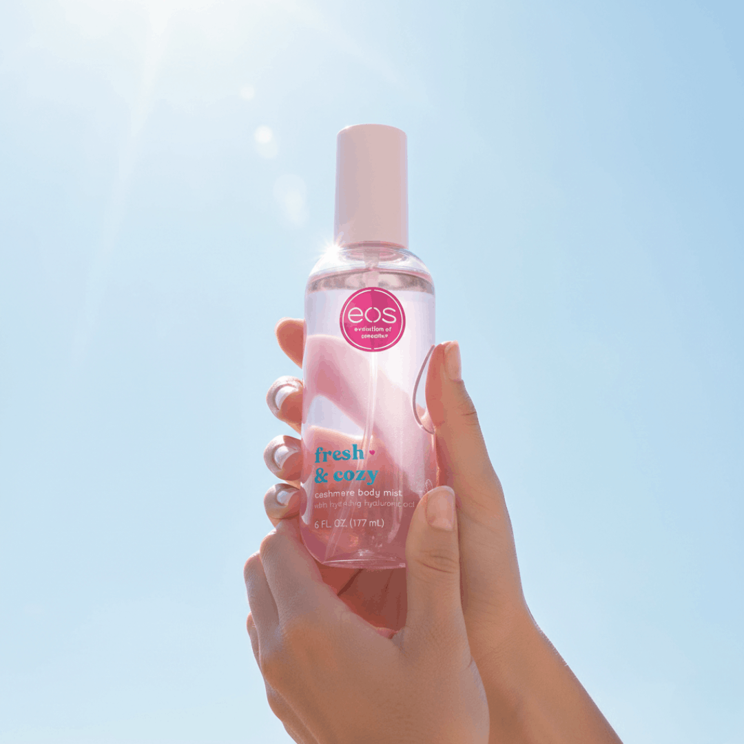 eos Cashmere Body Mist, Fresh & Cozy, Body Spray for Women, Hair Mist, Moisturizing, Hyaluronic Acid, Glycerin, Vegan, Cruelty-free, 6 fl oz