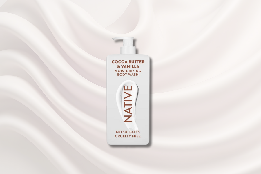 Native Moisturizing Body Wash Contains Naturally Derived Ingredients | for Women & Men, Sulfate, Paraben, & Dye Free Leaving Skin Soft & Hydrated | Cocoa Butter & Vanilla 18 oz
