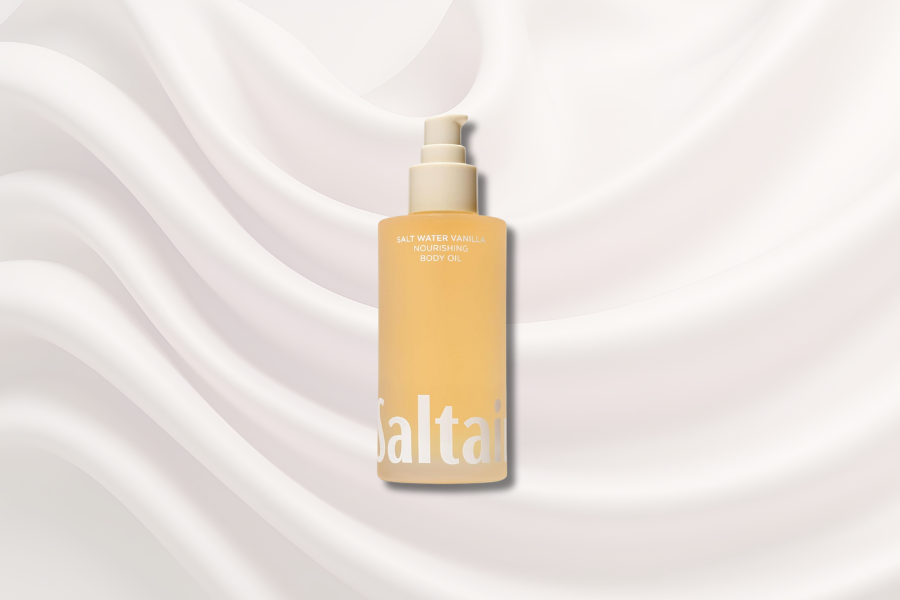 Saltair Body Oil - Luxurious Salt Water Vanilla After Shower and Bath Oil for Women and Men. Botanical, Non-Greasy, Well-Absorbing Moisturizer for Hydrating Dry Skin – 4oz Pump Bottle