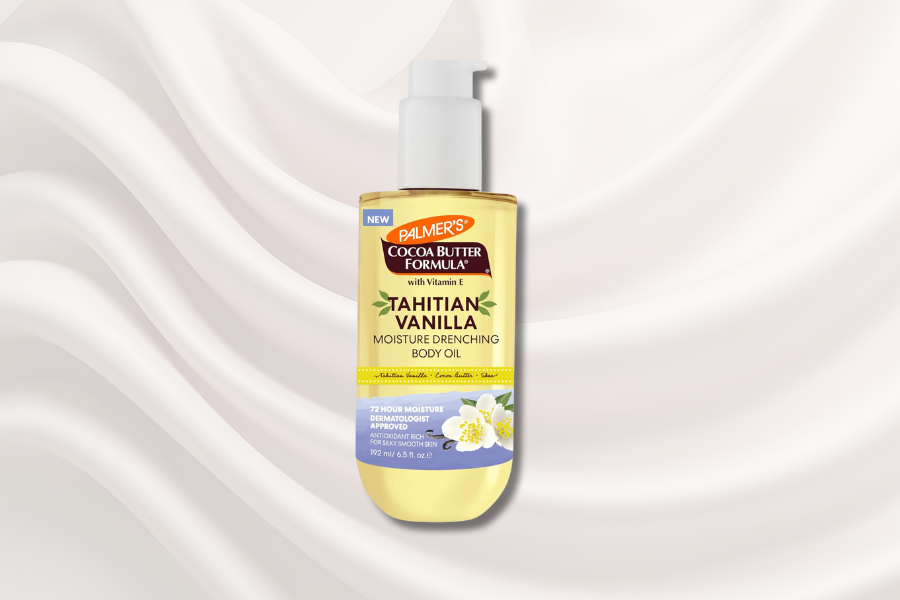 Palmer's Cocoa Butter Formula Body Oil, Moisture Drenching Tahitian Vanilla, 6.5 Oz, 72Hr Hydration with Shea Butter & Vitamin E for Softer Skin, Protects & Soothes Dryness, Dermatologist Approved