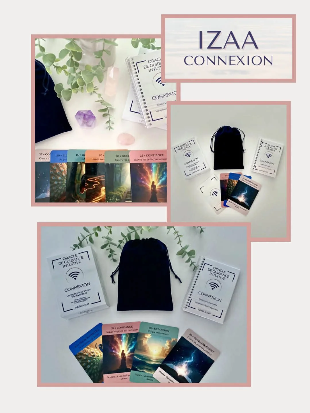 Oracle de guidance intuitive - Sac de velours bleu