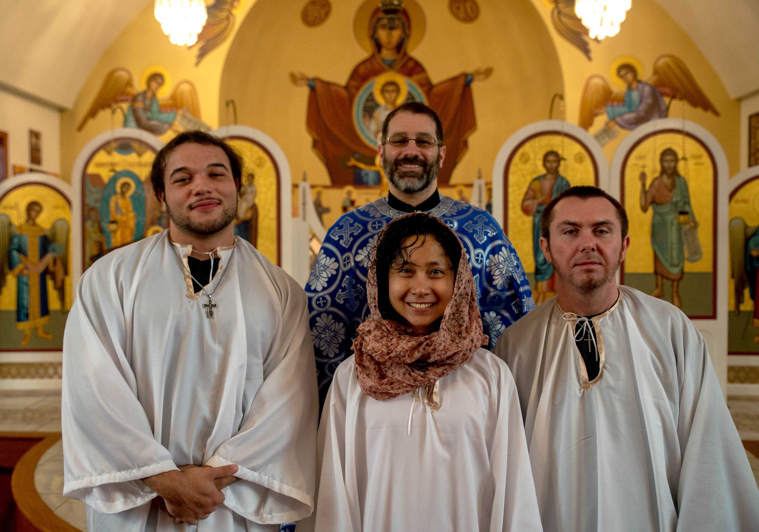 Baptism of John, Anna, and Gabriel