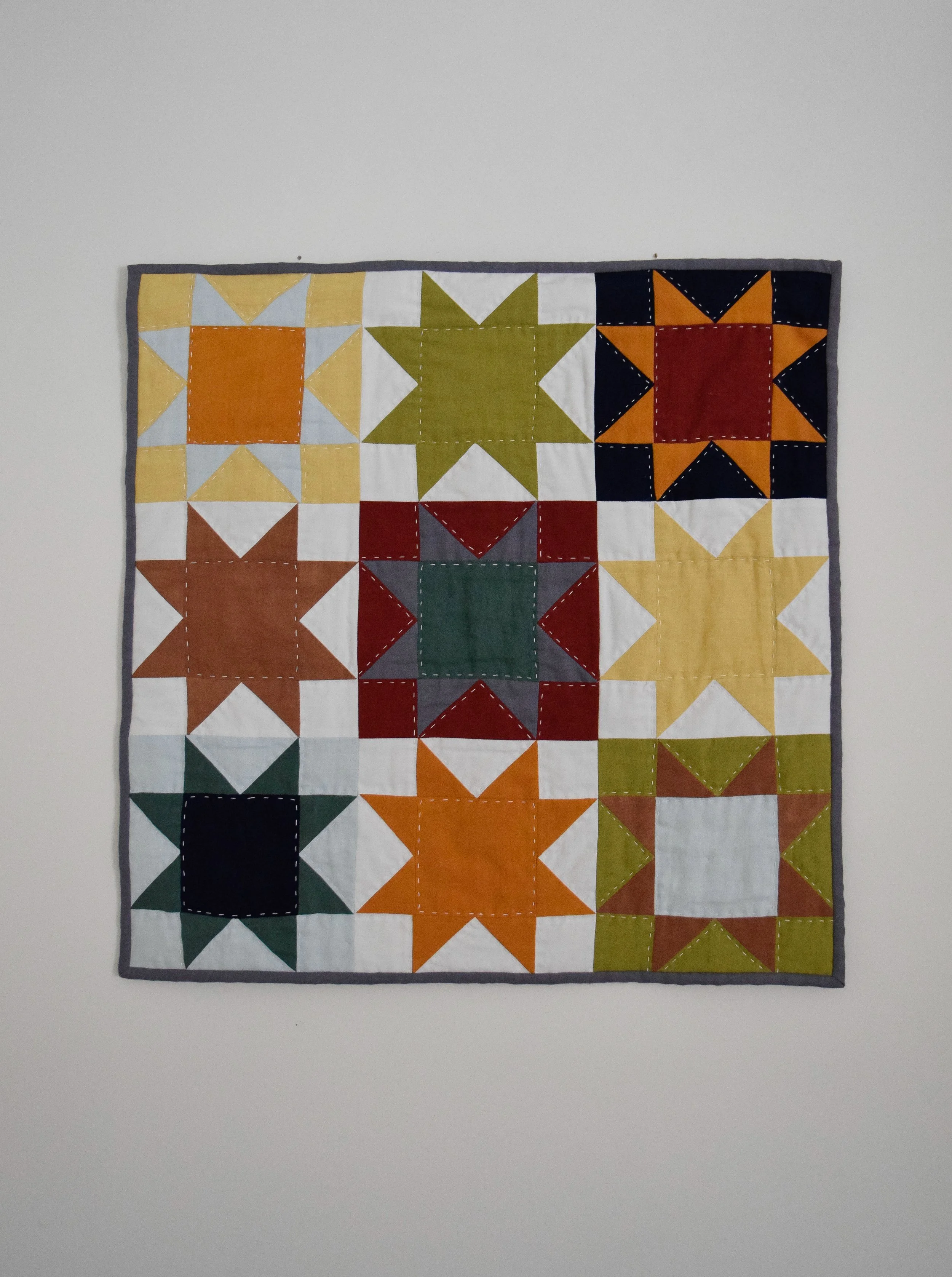Custom Sawtooth Star Wall Quilt