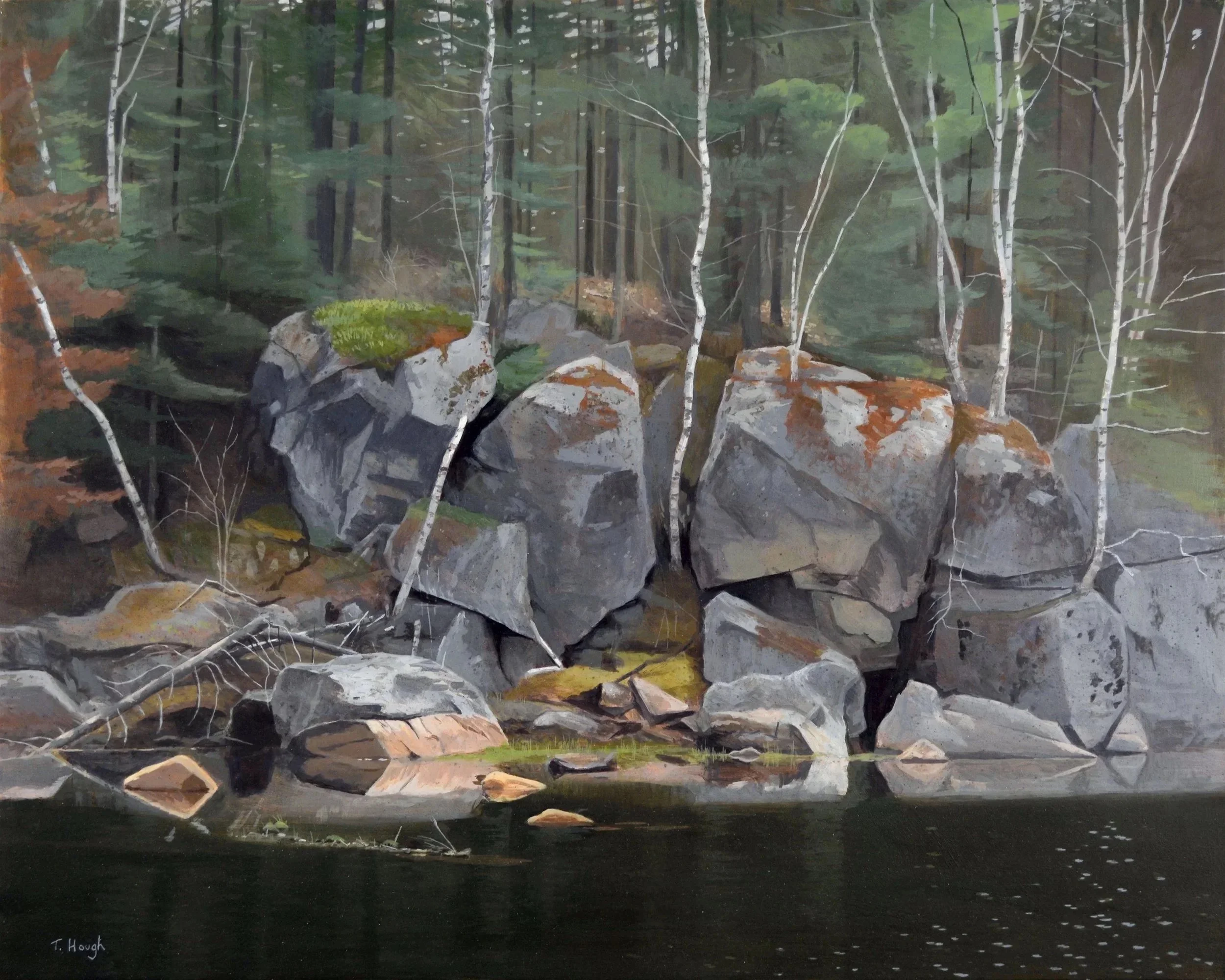 Road to Opeongo, oil on panel 24" X 30"