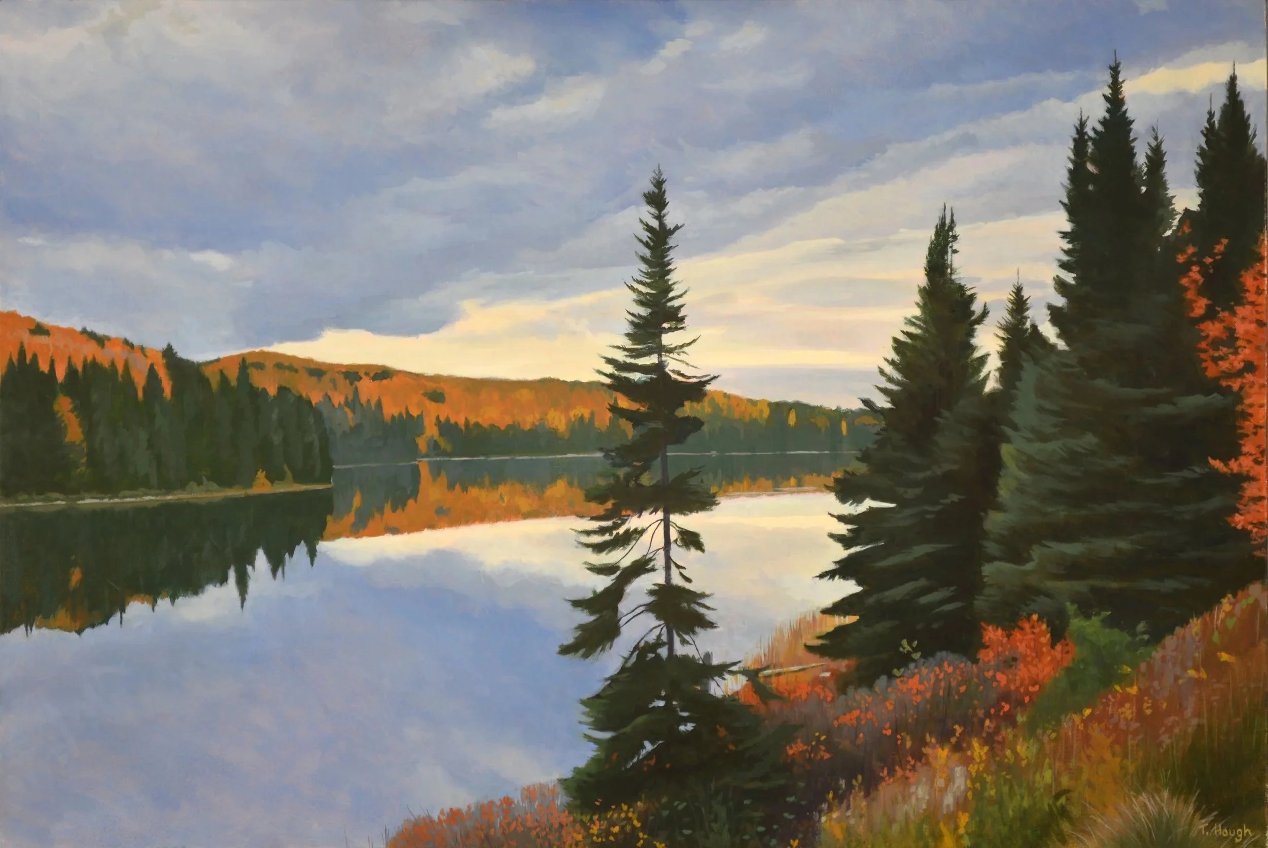 Brewer Lake, Algonquin Park, oil on canvas, 24" X 36"