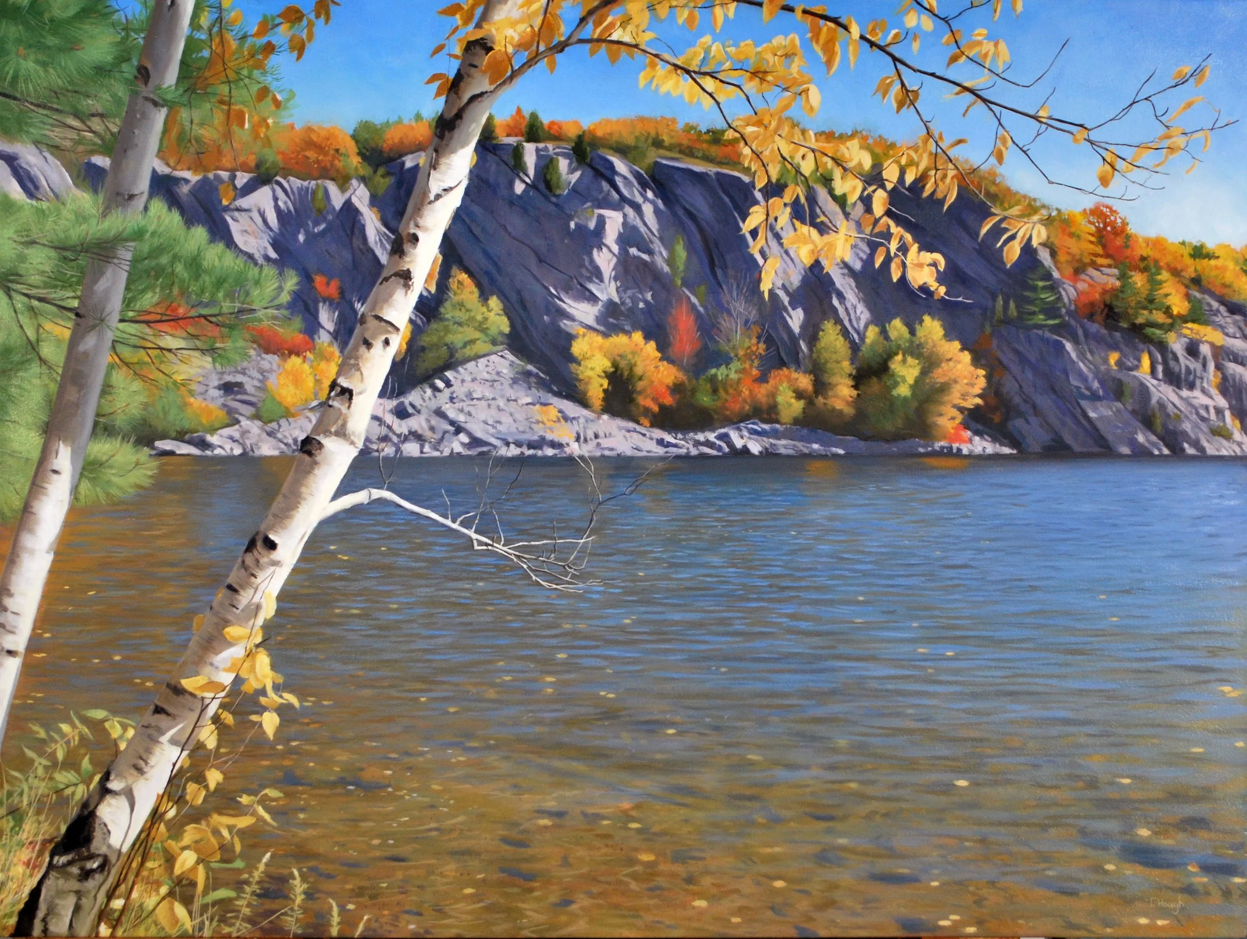 The Cliffs of Bon Echo, oil on canvas, 36" X 48" Sold