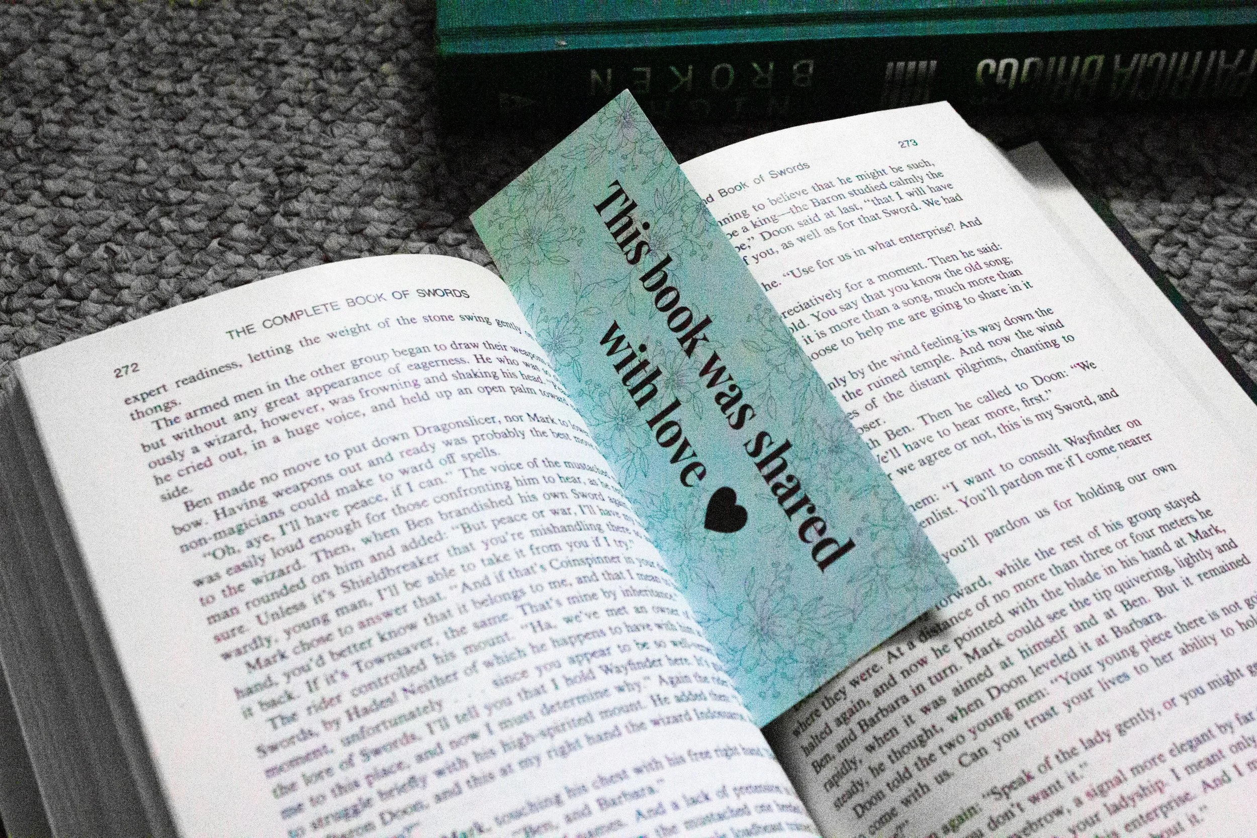 Shared With Love Bookmark