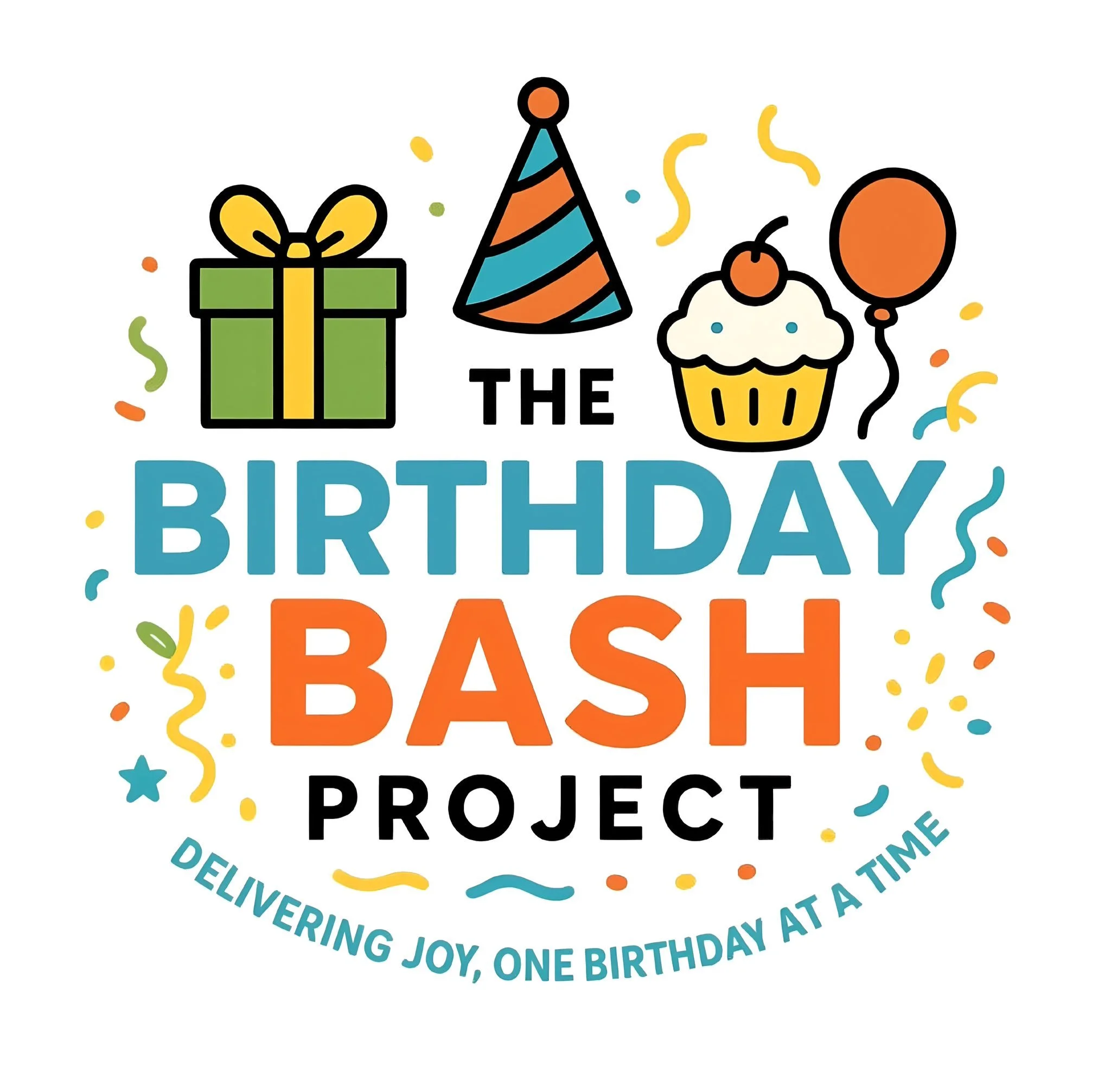 Logo of The Birthday Bash Project nonprofit supporting children’s birthday celebrations in Fargo–Moorhead