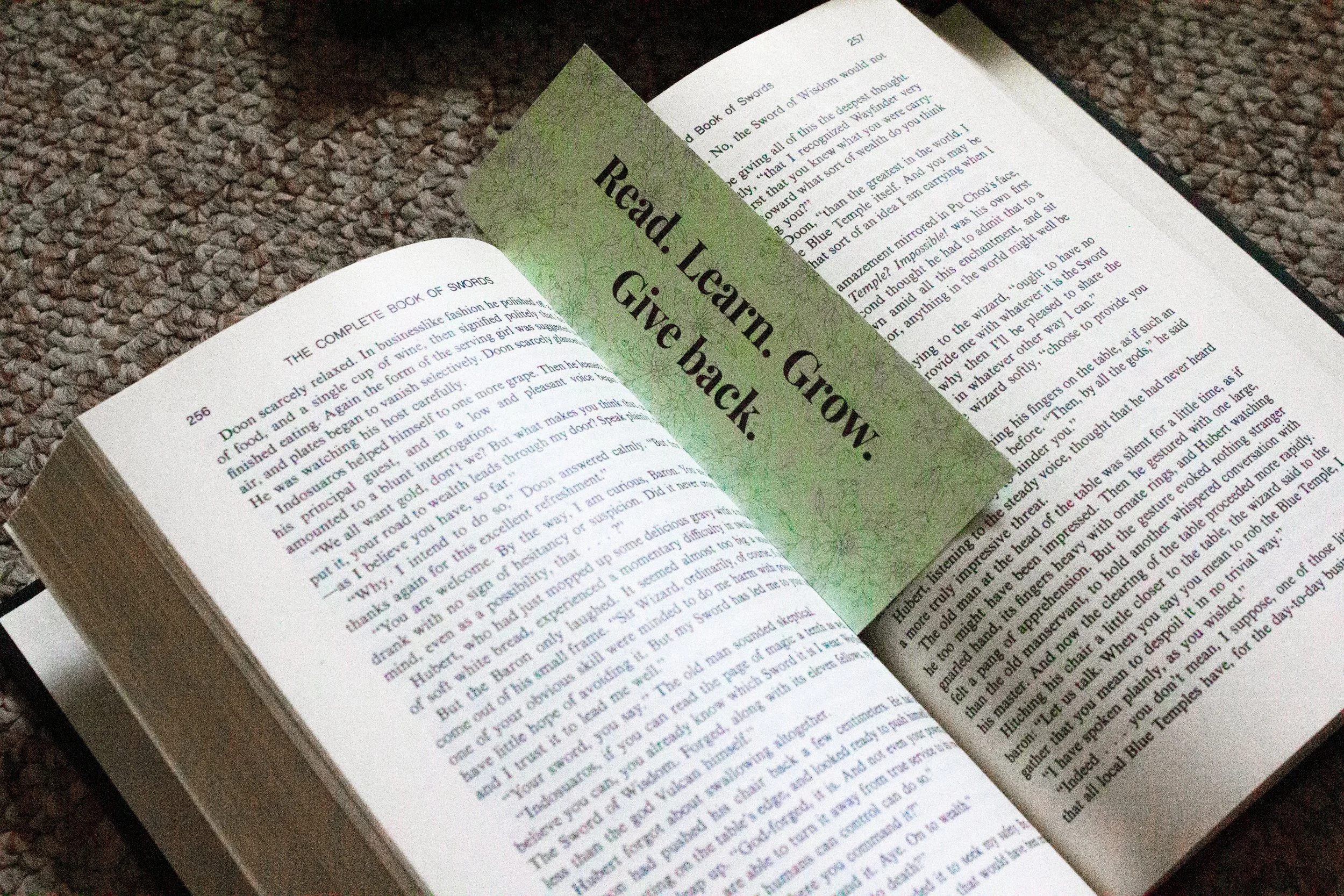 Grow & Give Back Bookmark