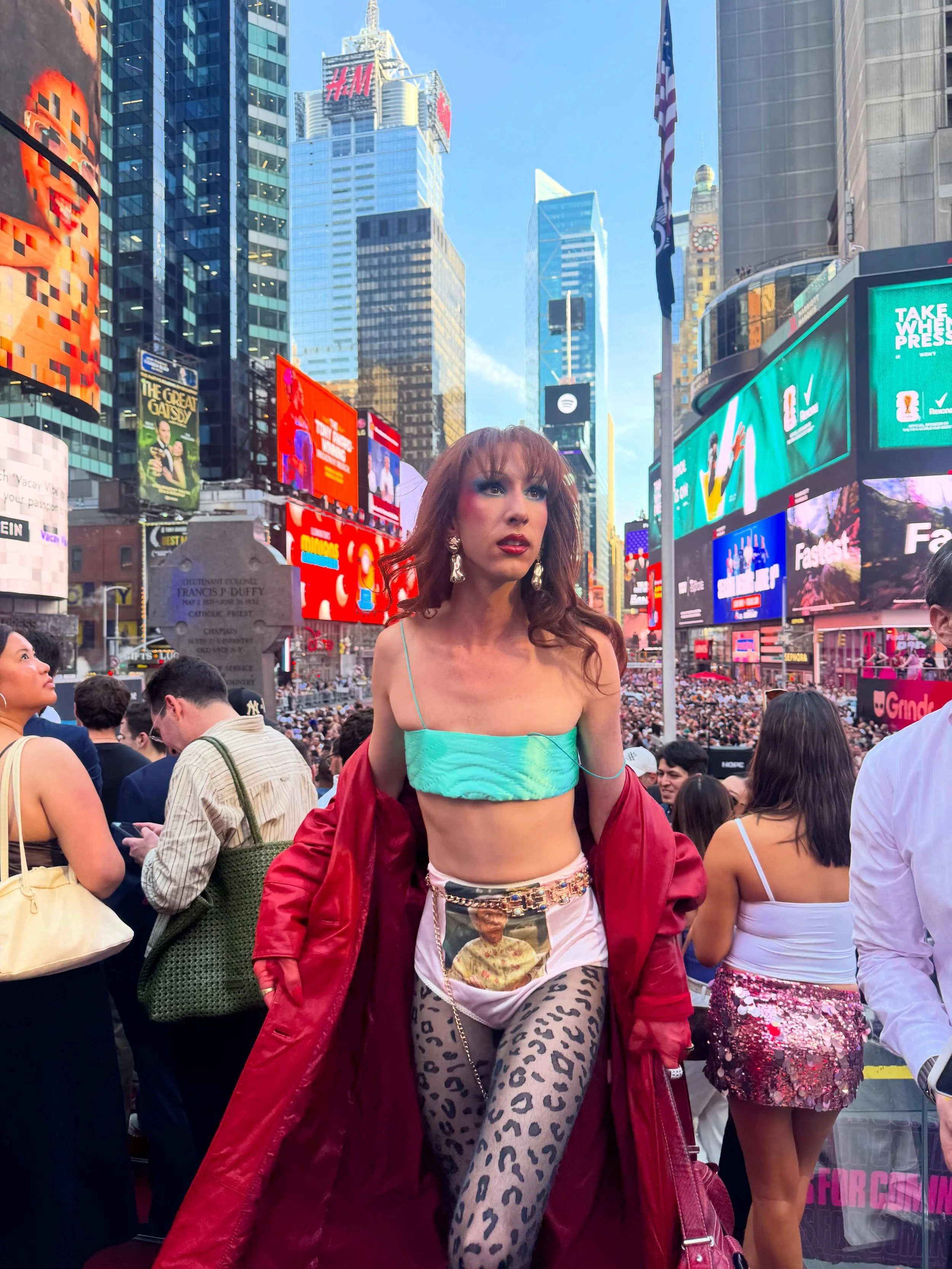 Starting out #pride2026 with MUTHA in Times Square! 

@grindr #grindrpartner

Panty Credit: @markalanharmon