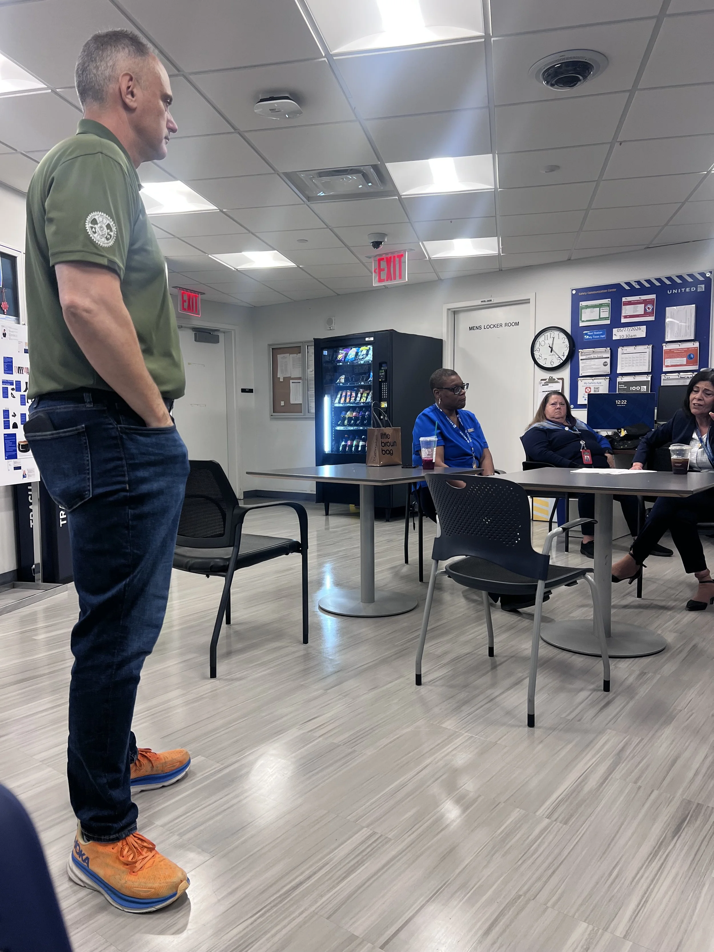 IAM President Mike Klemm talking about the new contract