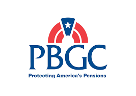 PBGC logo with a stylized American flag and the text "Protecting America’s Pensions"