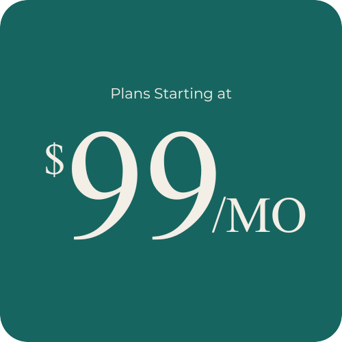 An advertisement for plans starting at $99 per month.