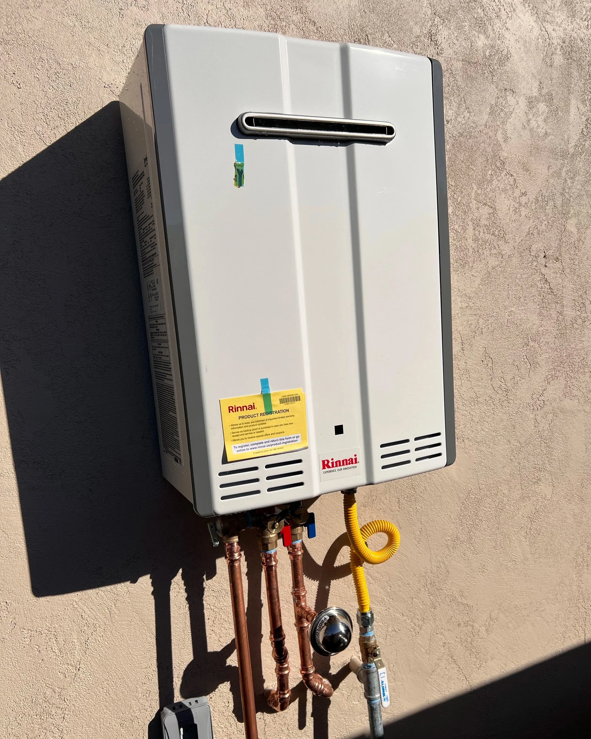 Tankless water heater installation by Evolution Plumbing in Watsonville, CA.