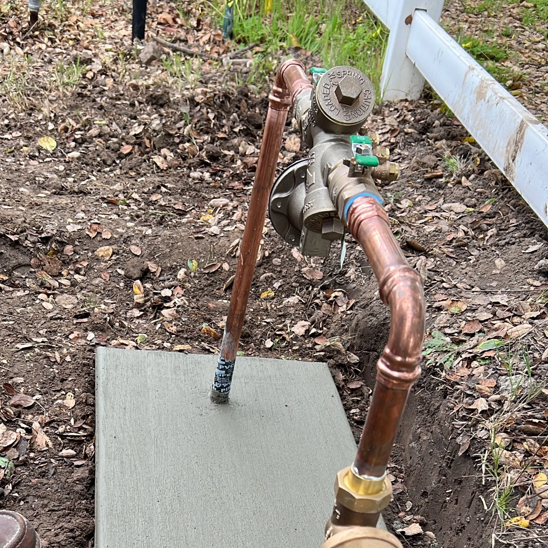 Backflow prevention system installation by Evolution Plumbing in Watsonville, CA.