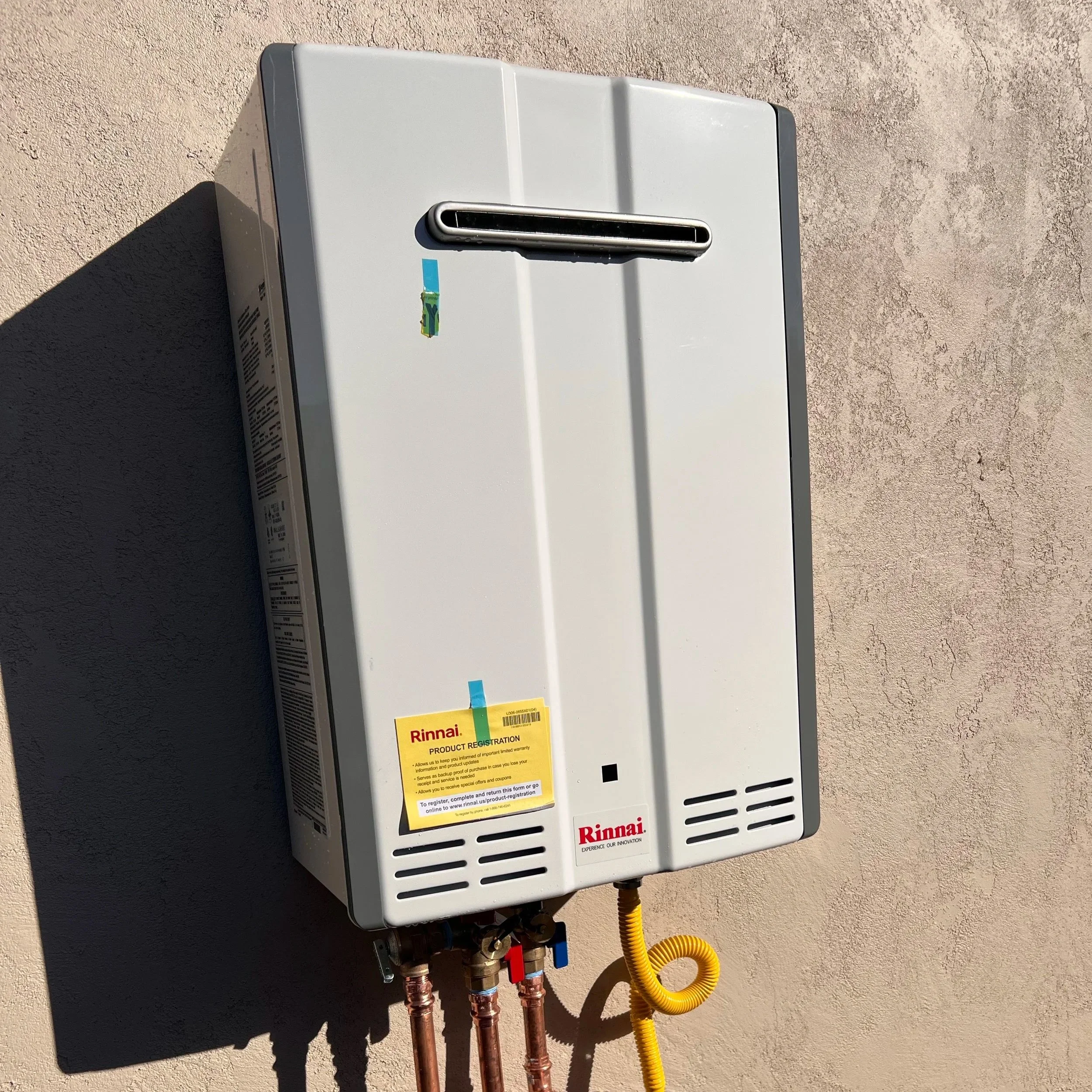 Tankless water heater installation by Evolution Plumbing in Watsonville, CA.