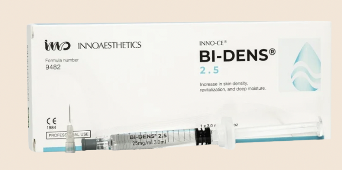 INNOCE Bi-Dens injectable skin treatment packaging