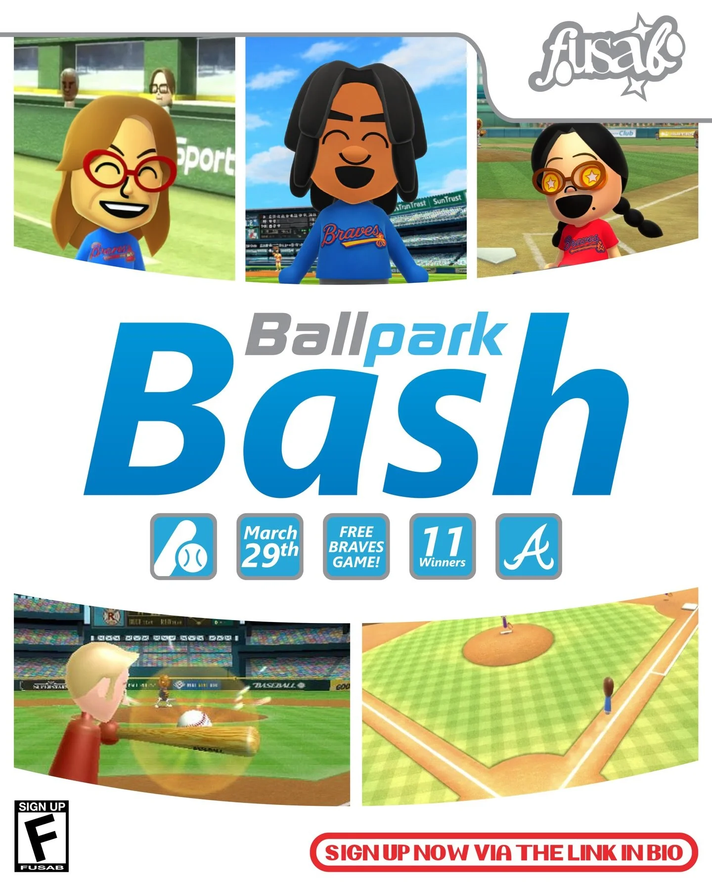 ⚾️ FUSAB presents: BALLPARK BASH!

Step up to the plate for a trip to Atlanta to watch the Braves take on the Kansas City Royals on Sunday, March 29 at 1:35 PM!

🚌 Charter bus pickup: 9:30 AM
🏟️ Private box seating + snacks included
🌙 Return to ca