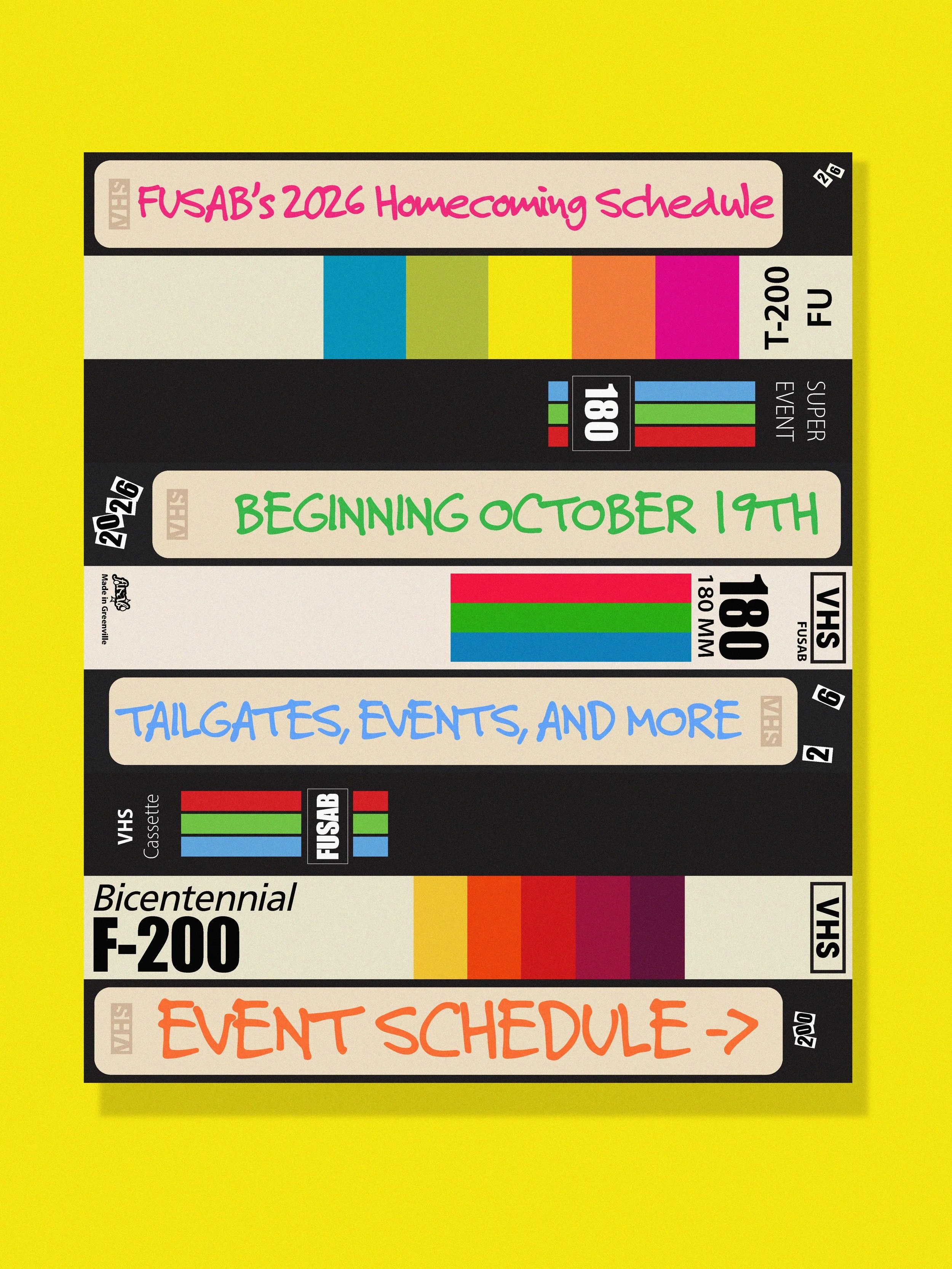 Grab those G Cals&hellip; 🗓️🪩 FURMAN&rsquo;S FLASHBACK FEVER starts TOMORROW, October 19! We&rsquo;re taking homecoming through the decades, and here&rsquo;s what events are coming up:

MONDAY: Furman&rsquo;s Flashback Fever Tablesit + DIN&rsquo;s 