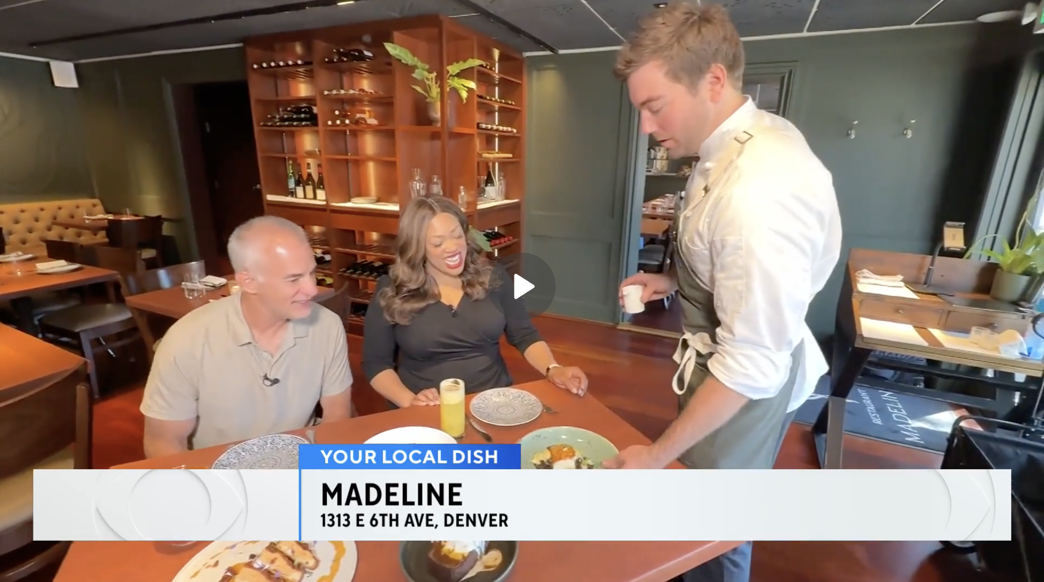 CBS News: Madeline boasts elegant, refined neighborhood dining and warm, intimate atmosphere in Denver