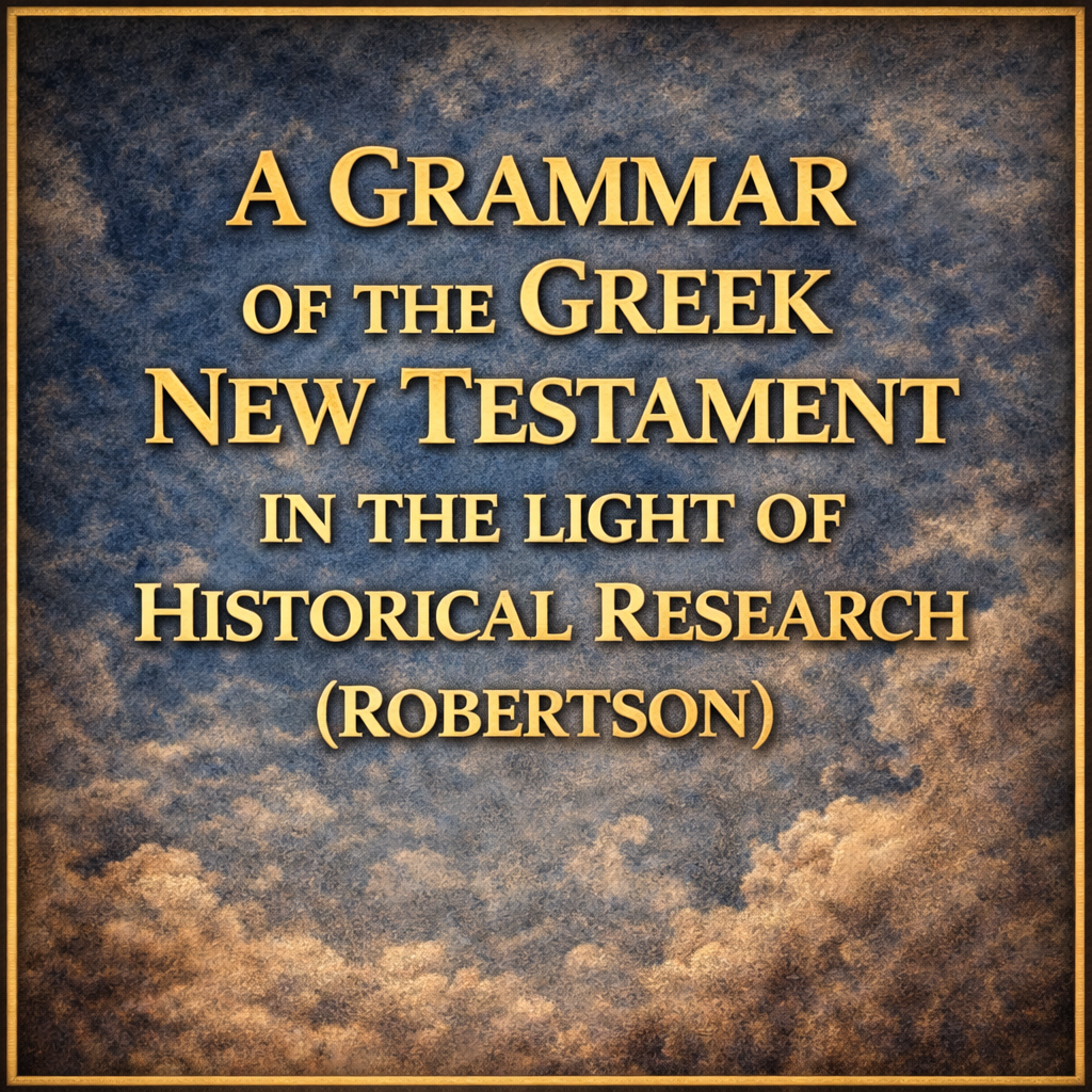 A Grammar of the Greek New Testament In The Light of Historical Research (Robertson)