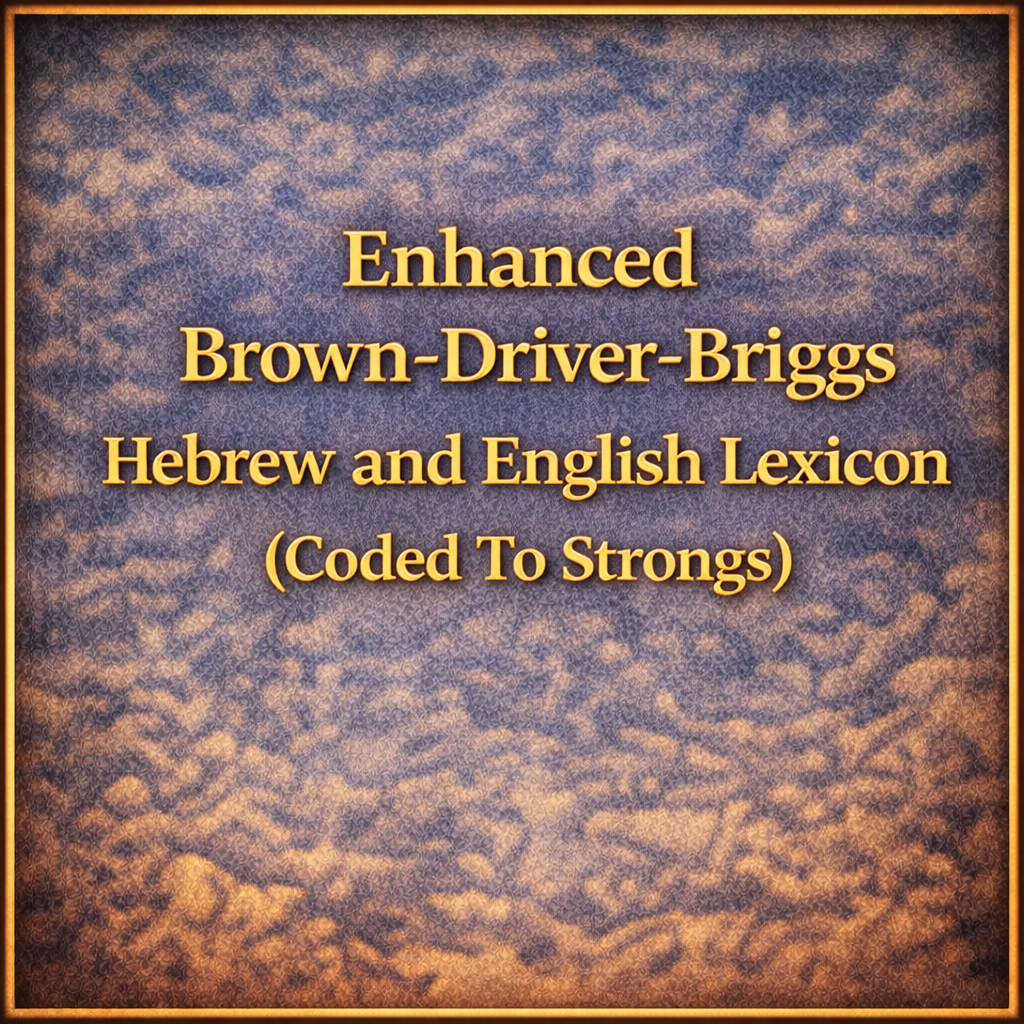 Enhanced Brown-Driver-Briggs Hebrew and English Lexicon (Coded To Strongs)