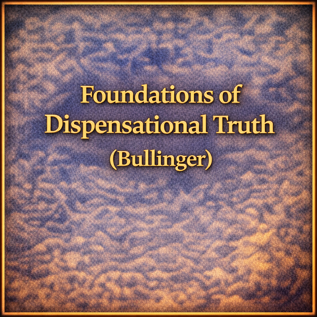 Foundations of Dispensational Truth (Bullinger)(2)
