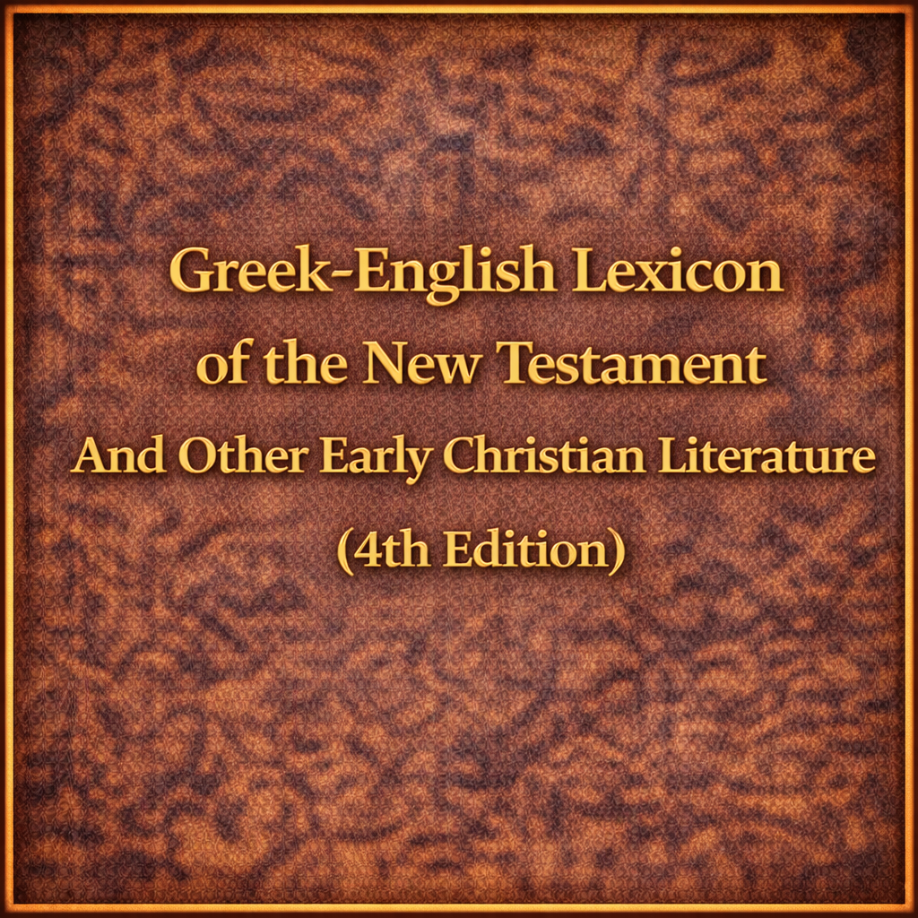 Greek-English Lexicon of the New Testament And Other Early Christian Literature (4th Edition)