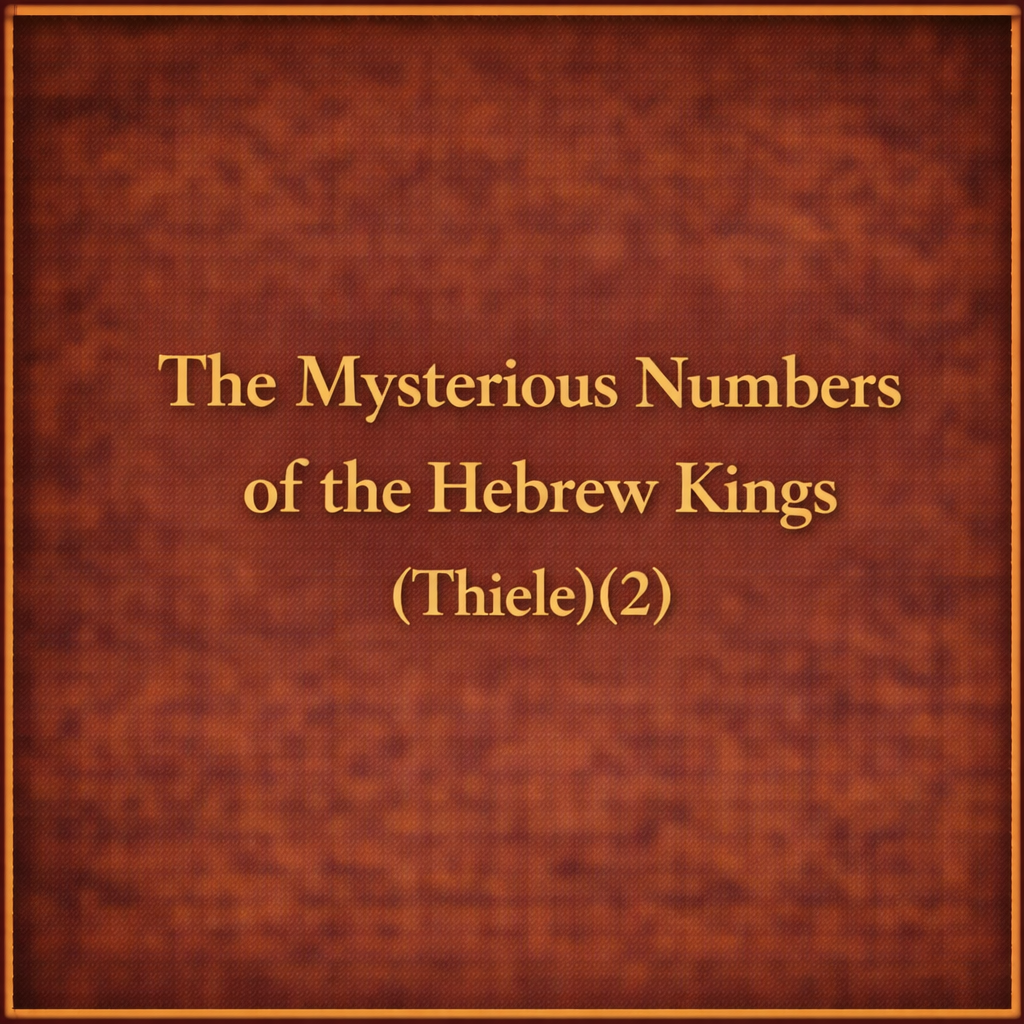 The Mysterious Numbers of the Hebrew Kings (Thiele)