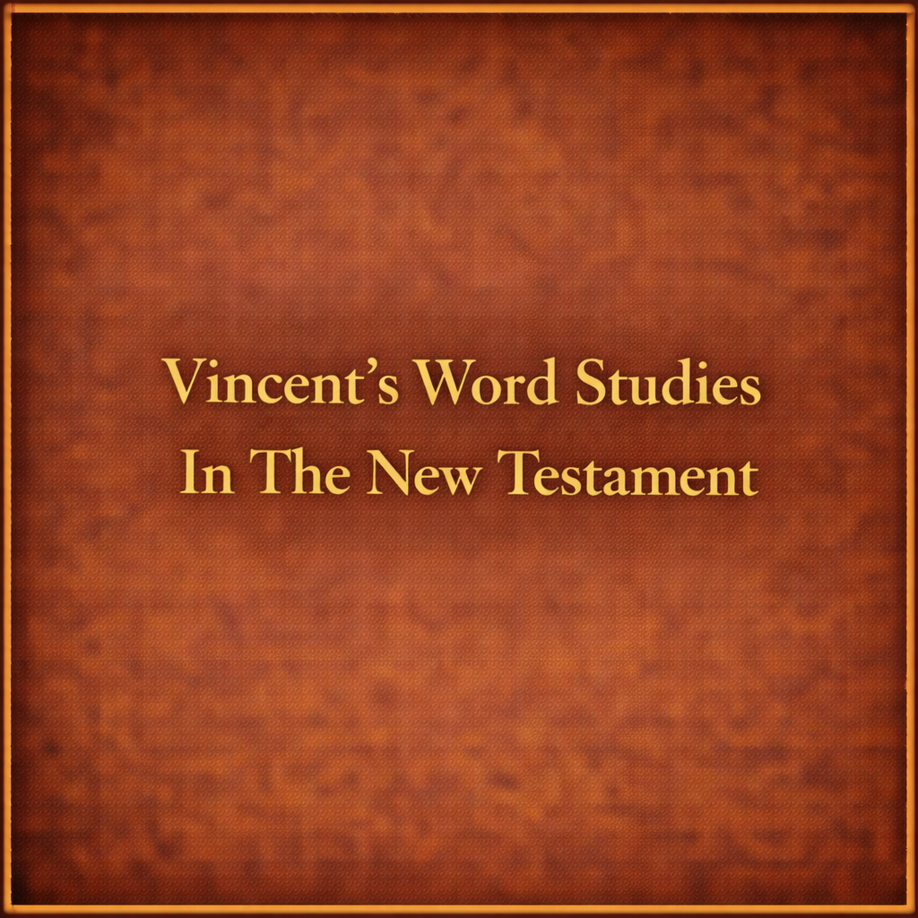 Vincents Word Studies In The New Testament