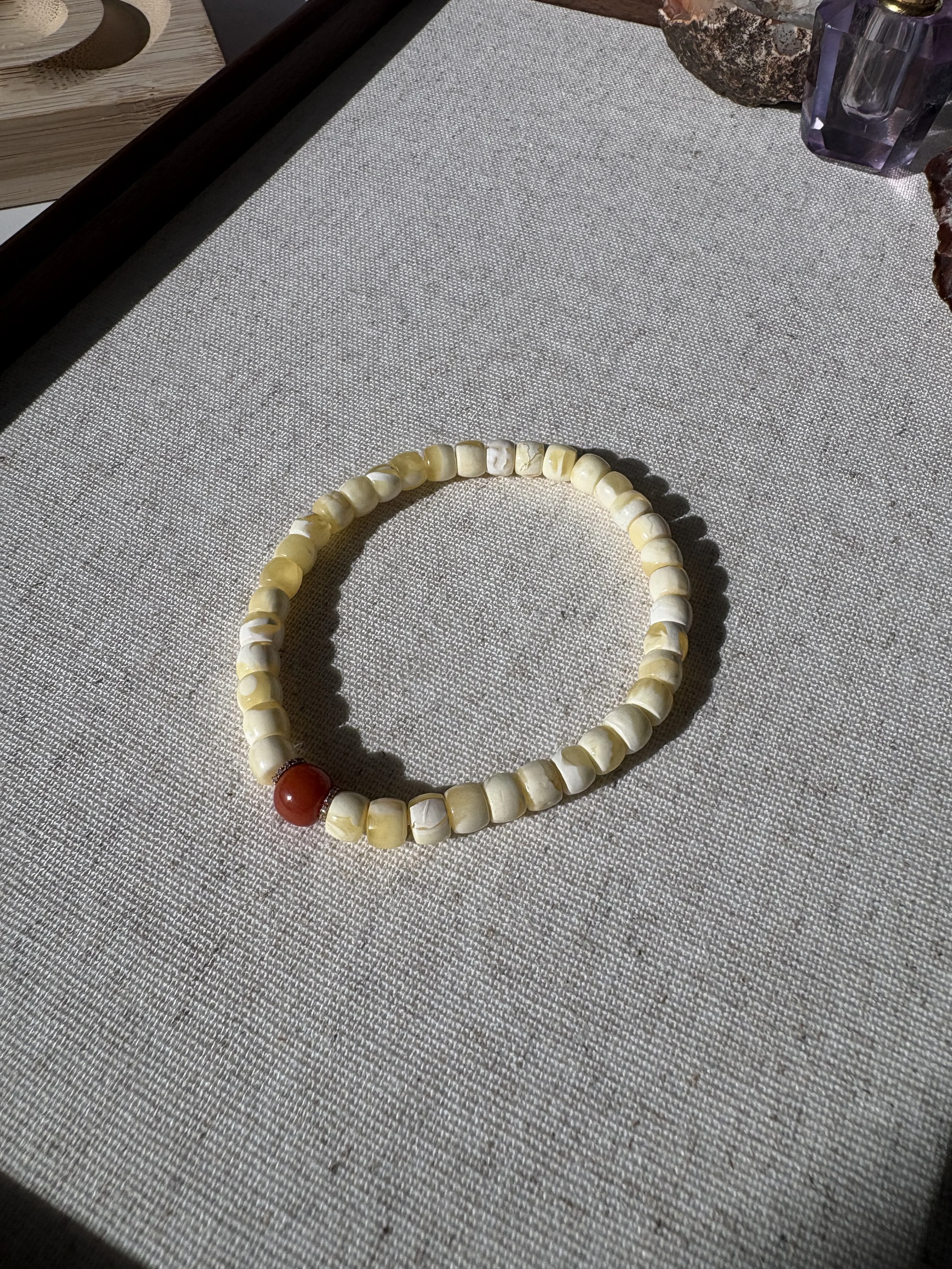 Tranquil Elegance Beeswax Bracelet