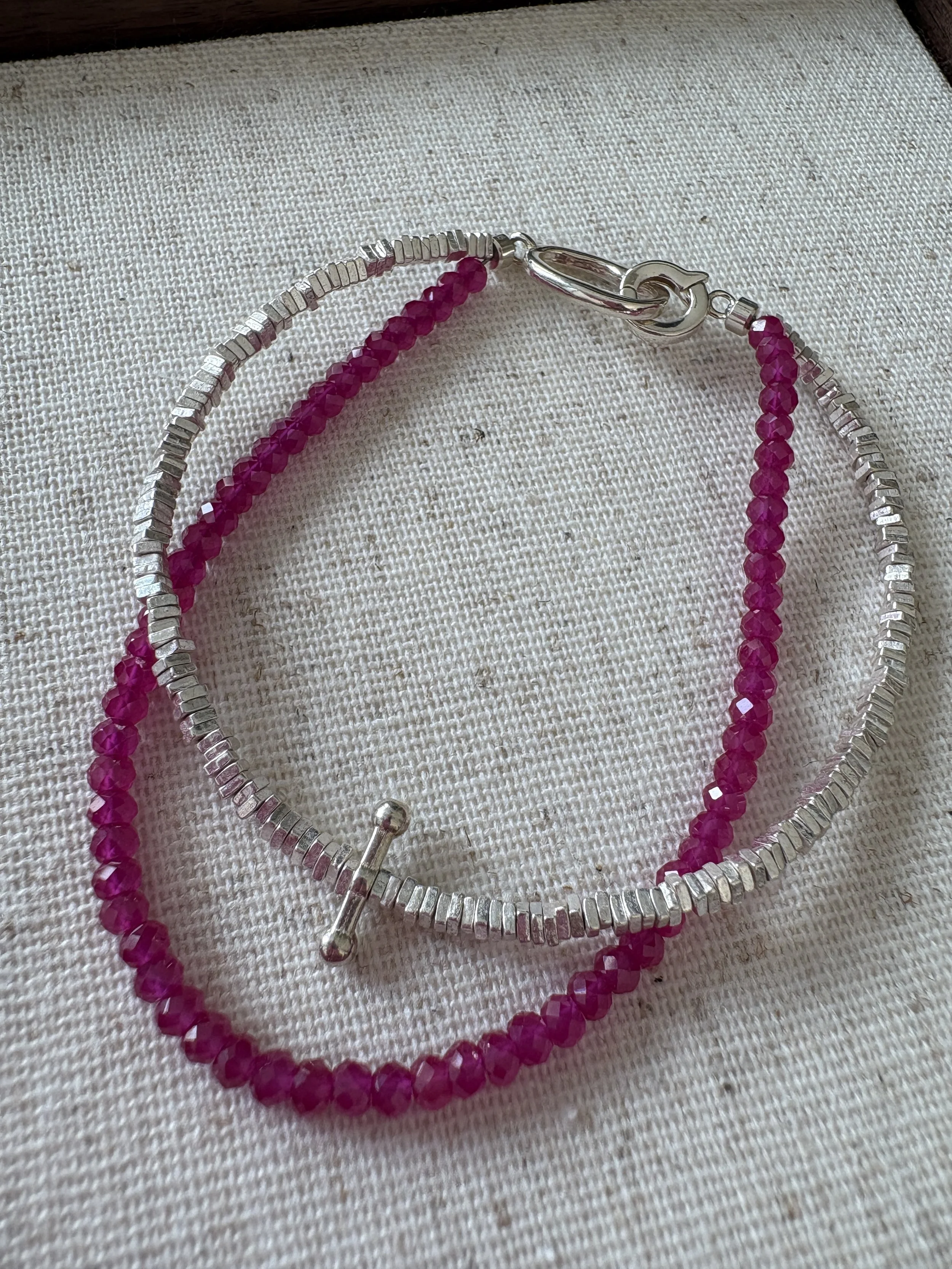 Bi Xi Silver Cross Bracelet