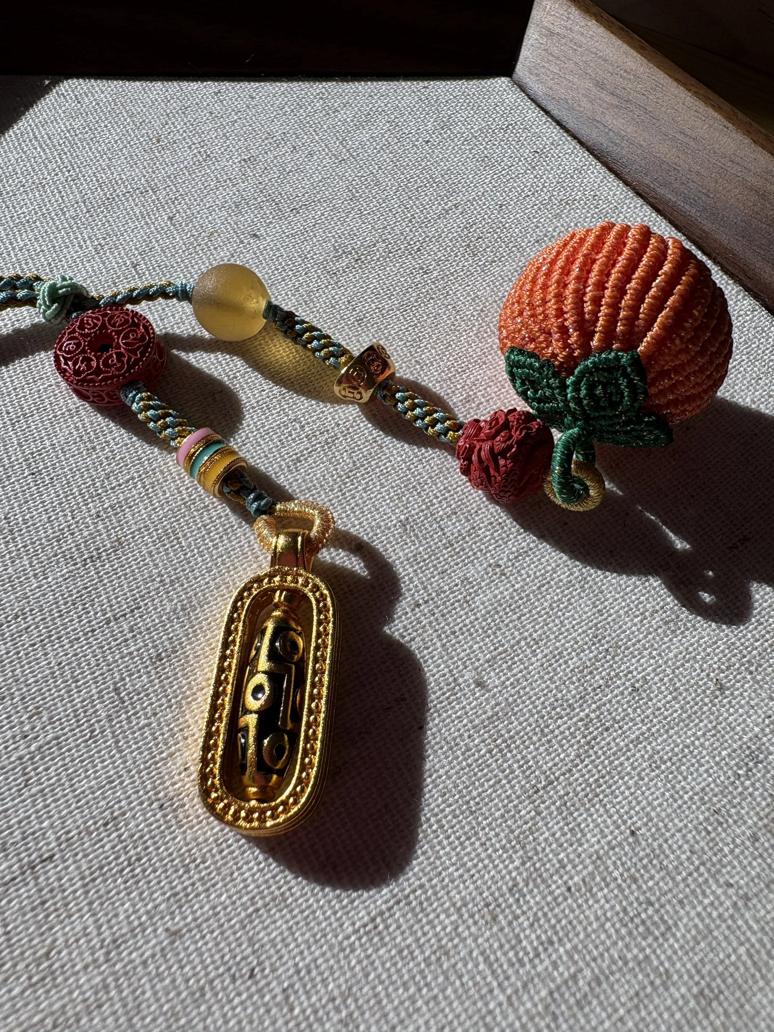 Persimmon "Ruyi" Fortune Charm