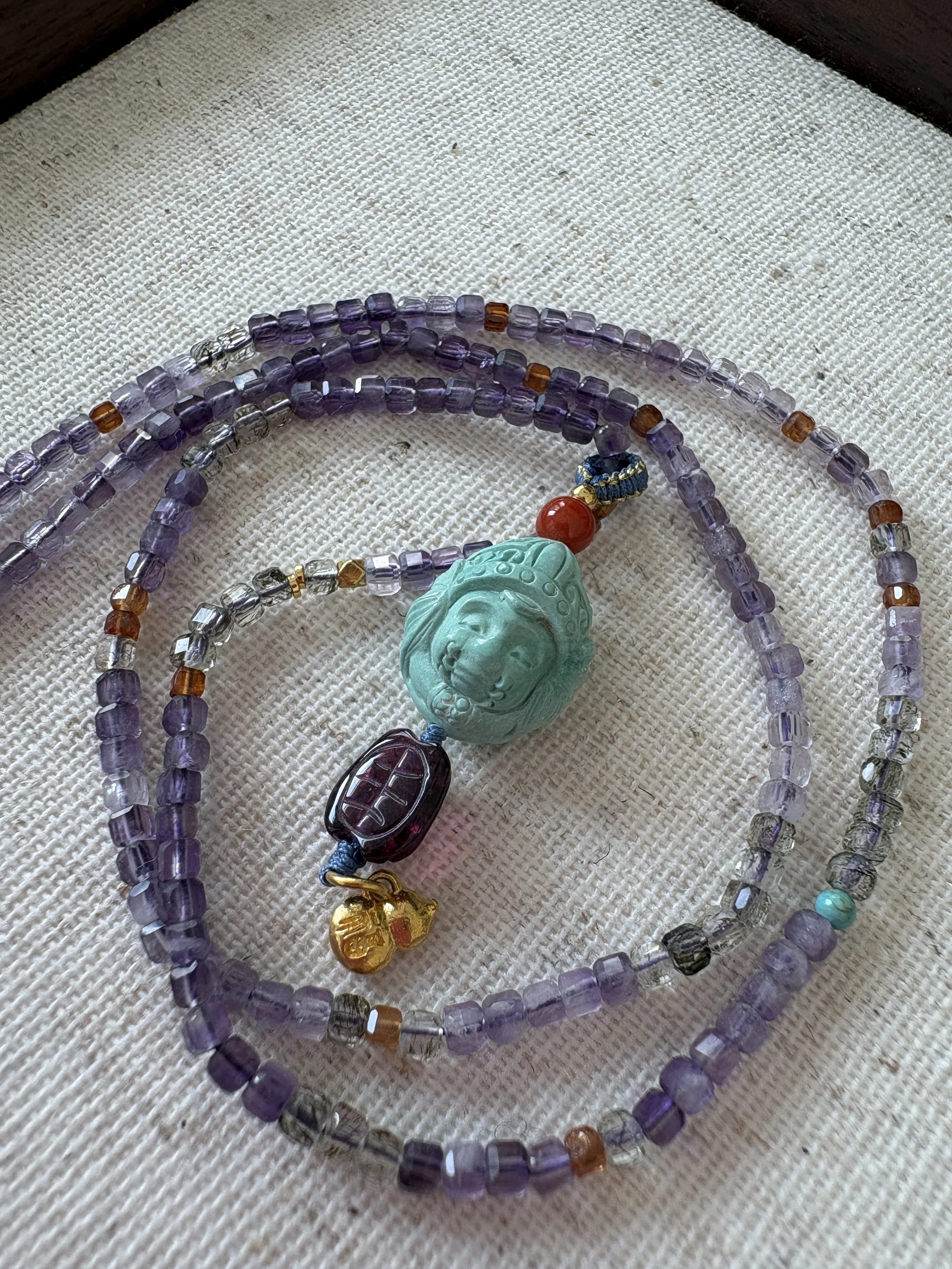 Turquoise Elephant Deity Necklace