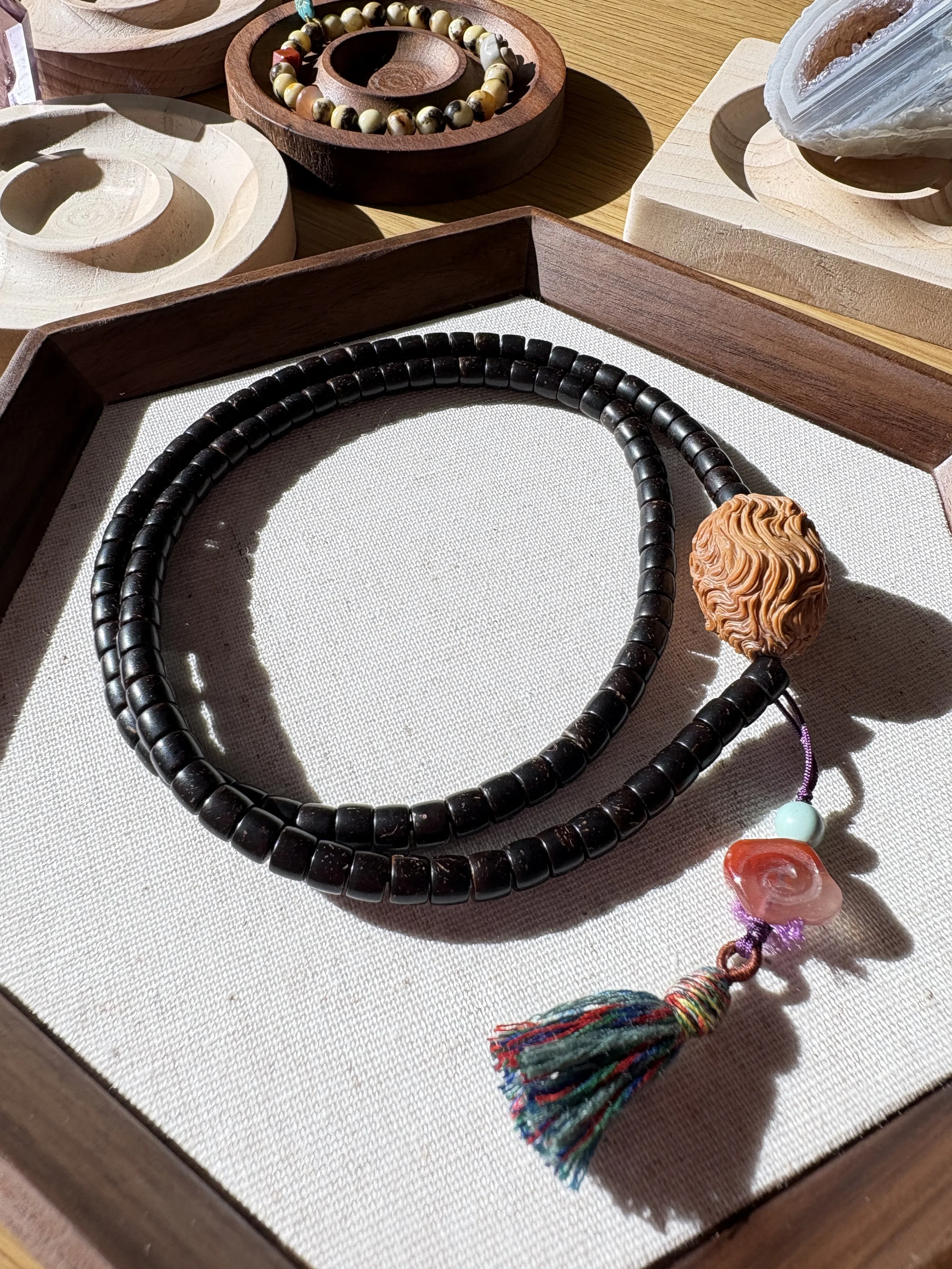 Handcrafted Wooden Medi Necklace