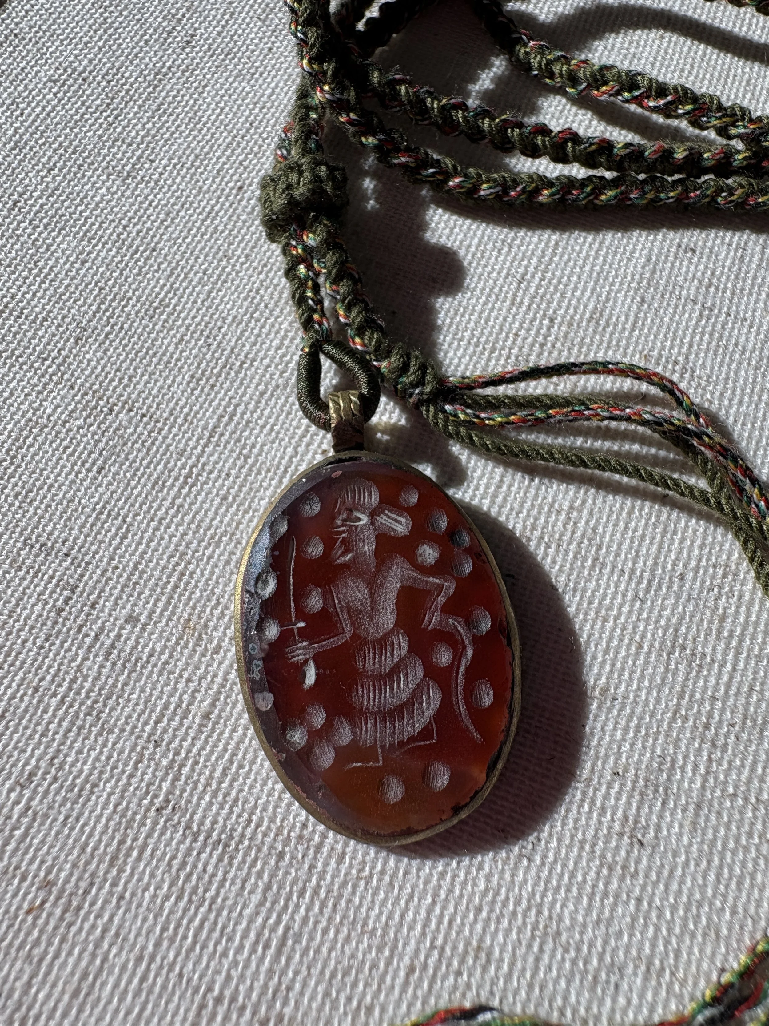Mystical Carved Amulet Necklace