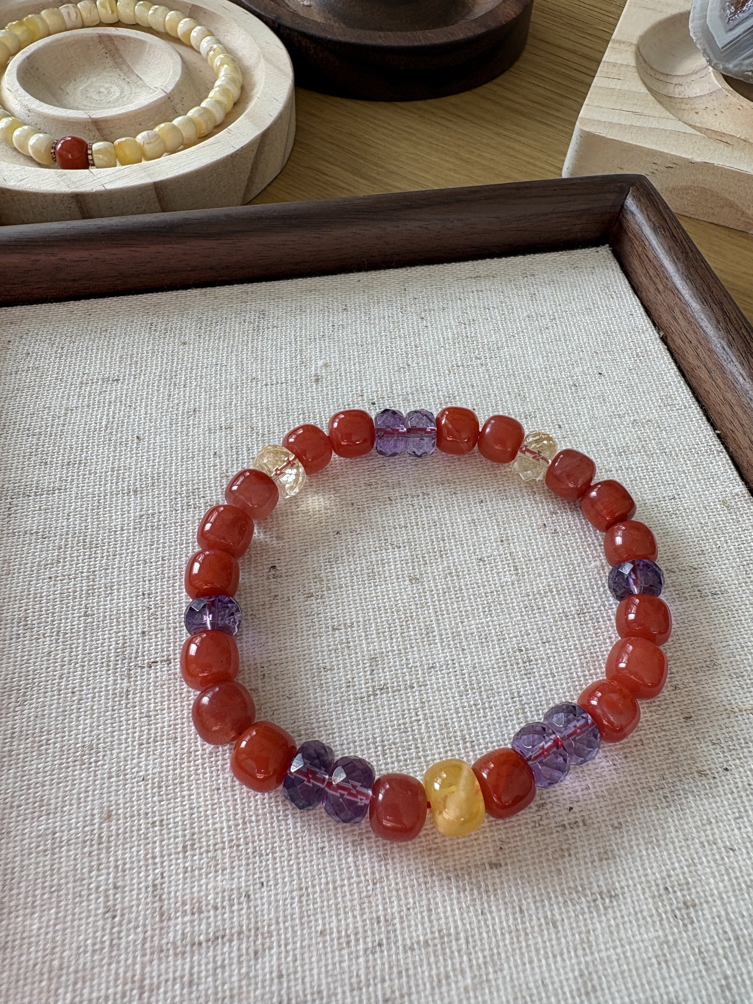 'Nan Hong' Radiant Gemstone Bracelet