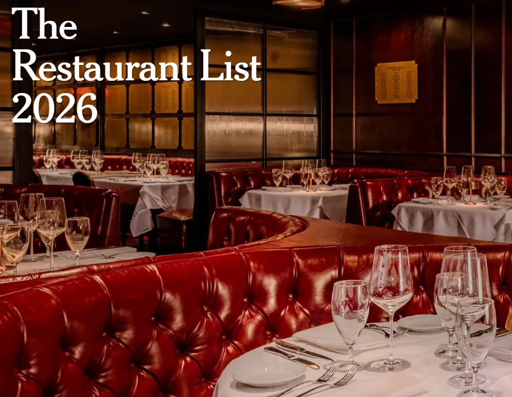 New York Times: America's Best Restaurant 2026