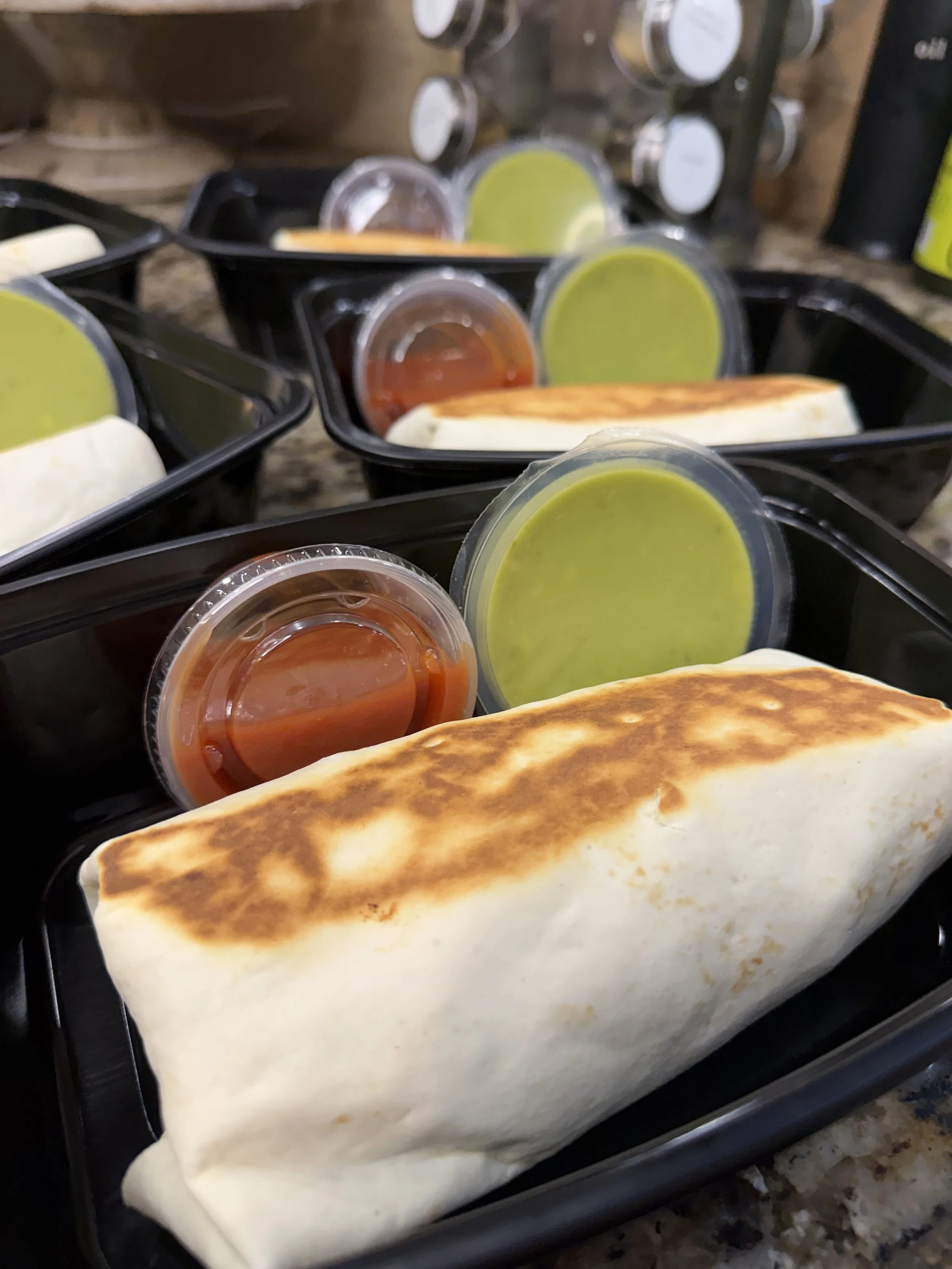 High-Protein Ground Beef Queso Burritos (Meal Prep)