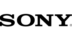 Sony logo in black text on a white background.